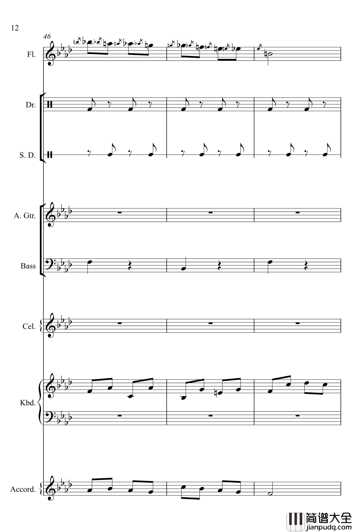 神经病之歌_钢琴谱_总谱_洛天依