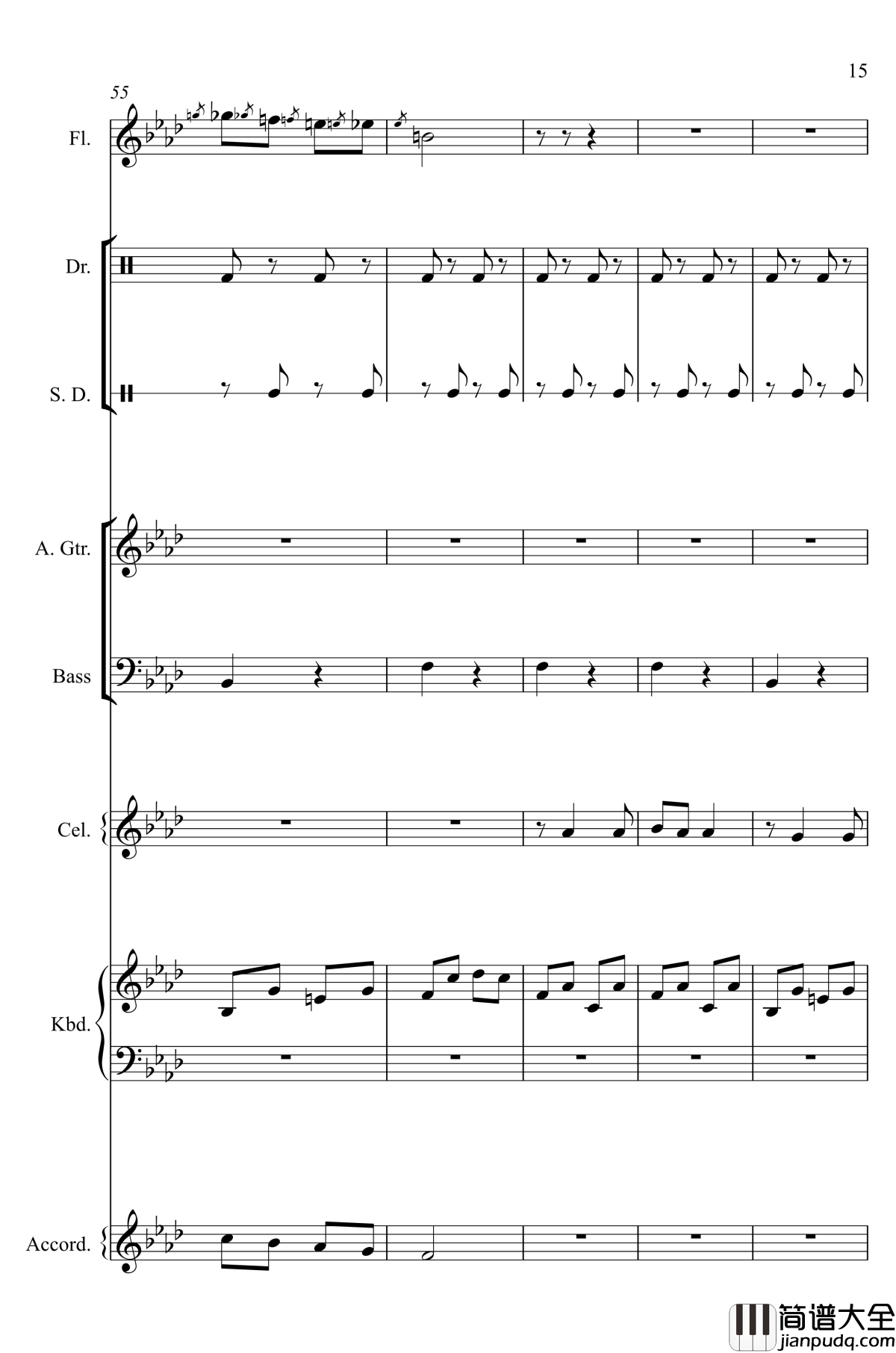 神经病之歌_钢琴谱_总谱_洛天依