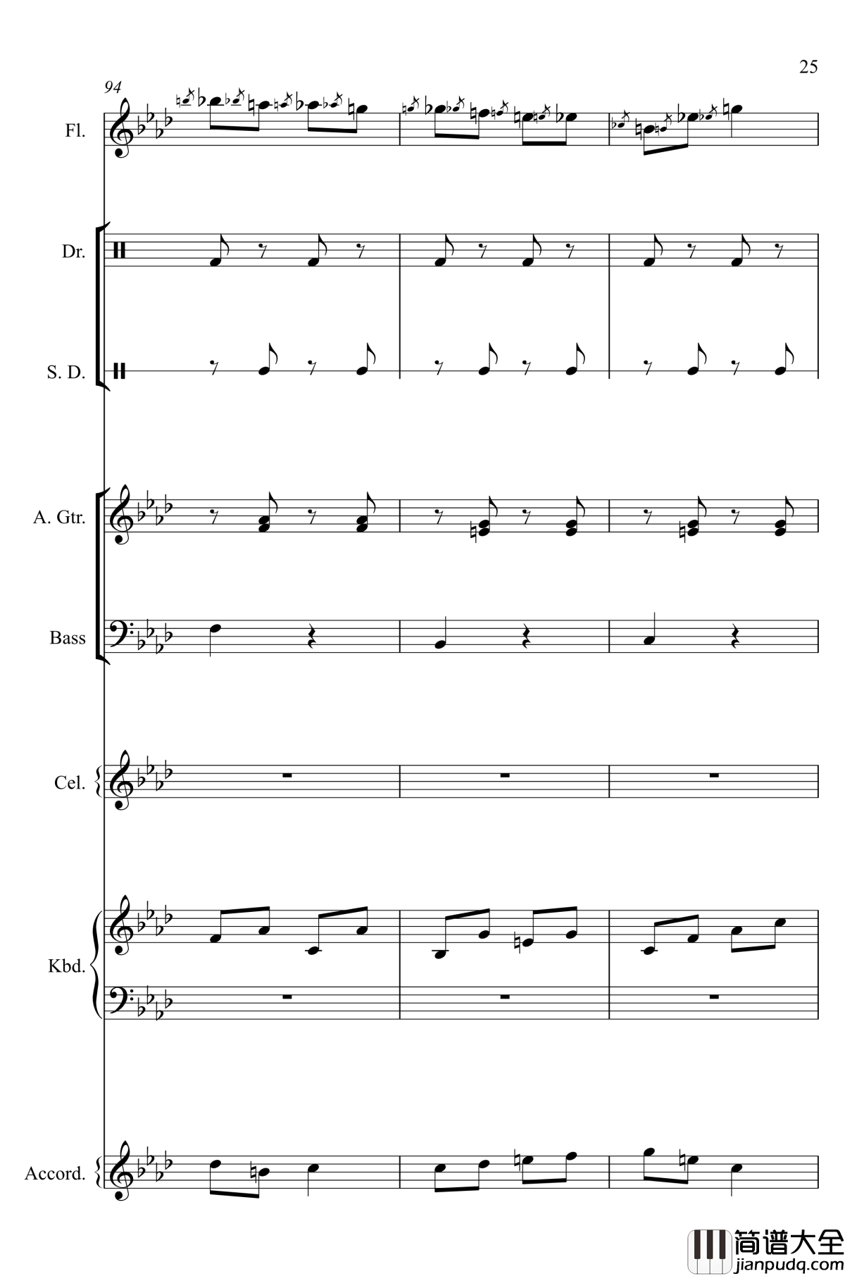 神经病之歌_钢琴谱_总谱_洛天依