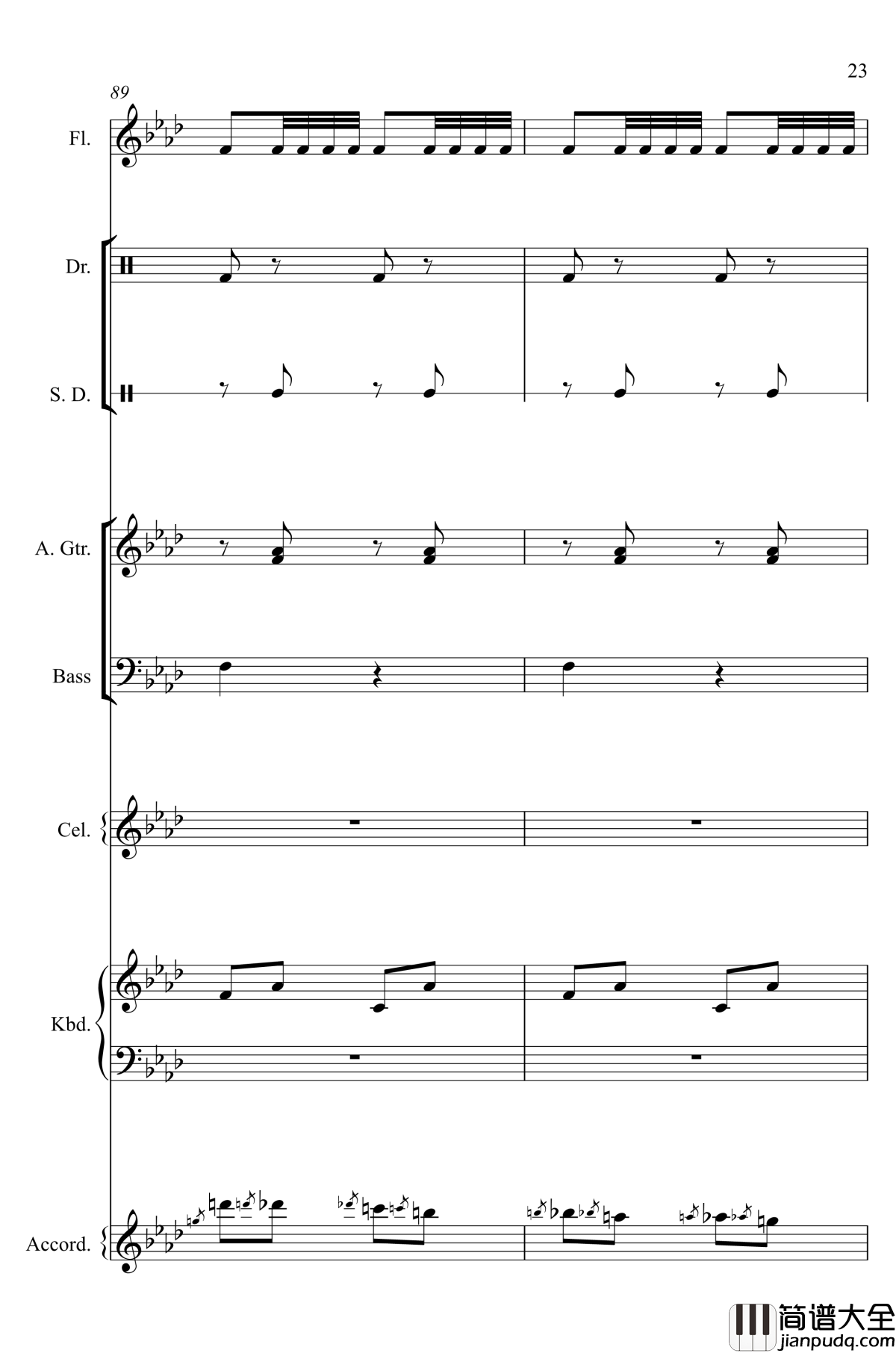 神经病之歌_钢琴谱_总谱_洛天依