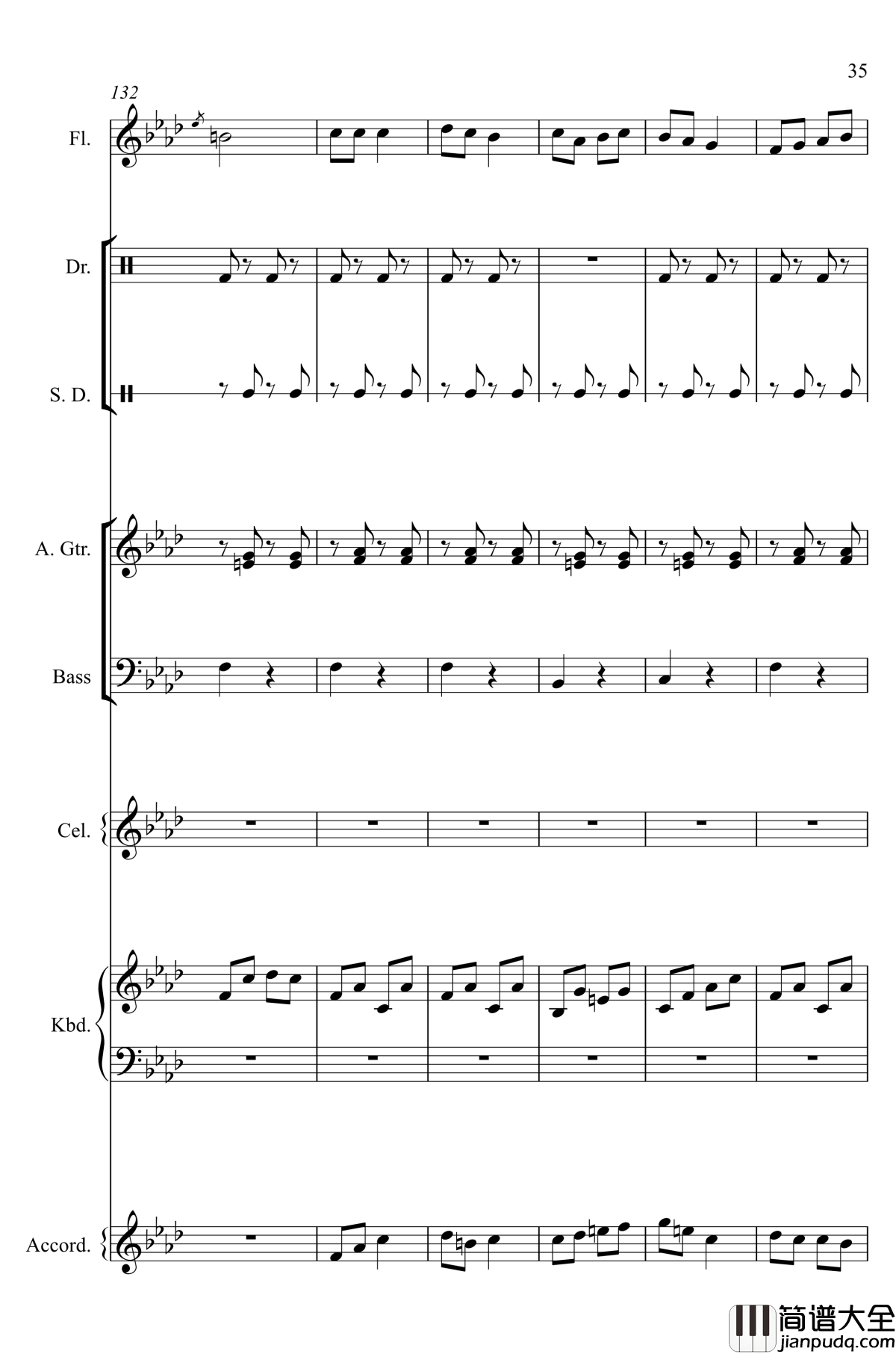 神经病之歌_钢琴谱_总谱_洛天依