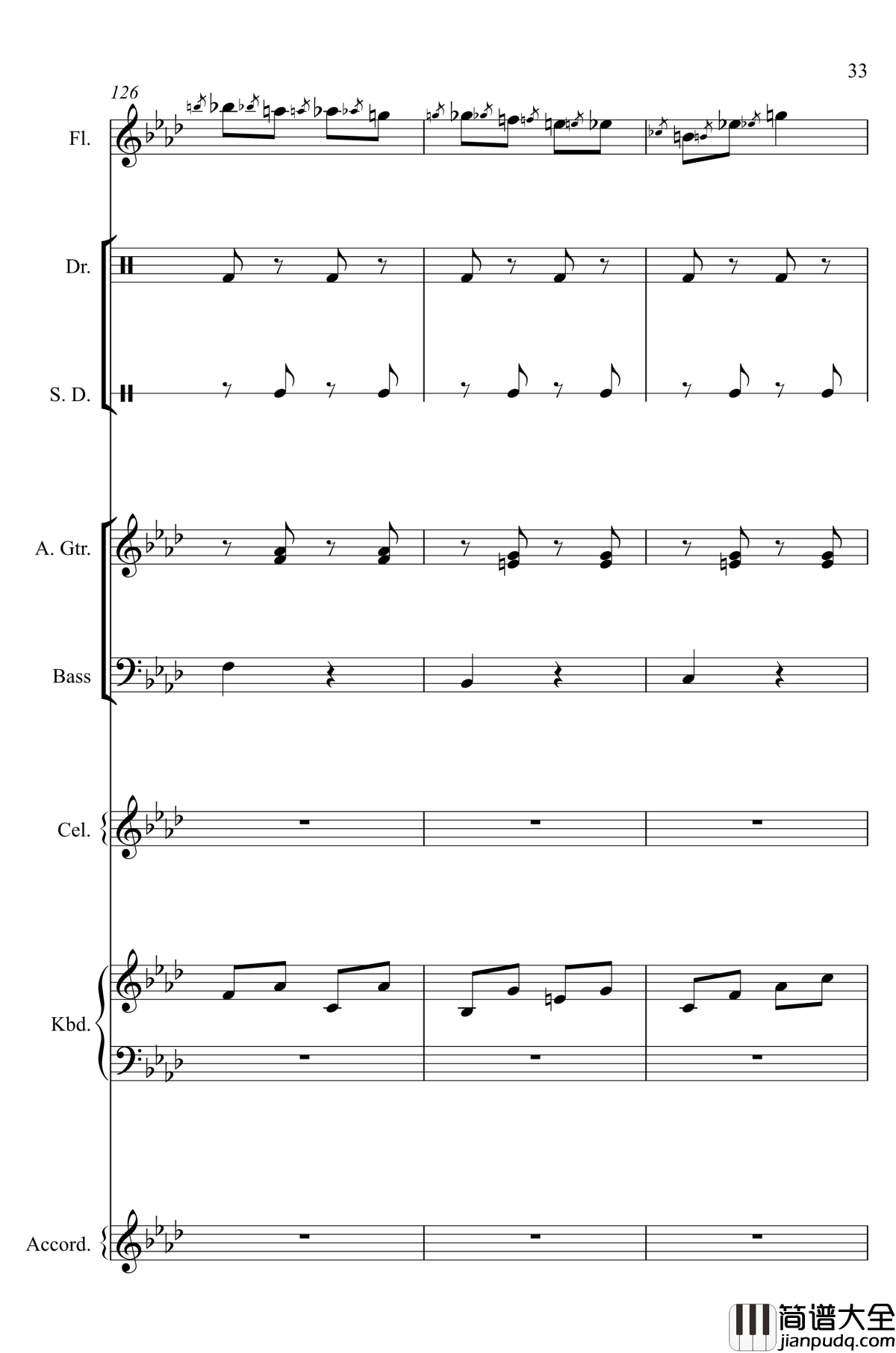 神经病之歌_钢琴谱_总谱_洛天依