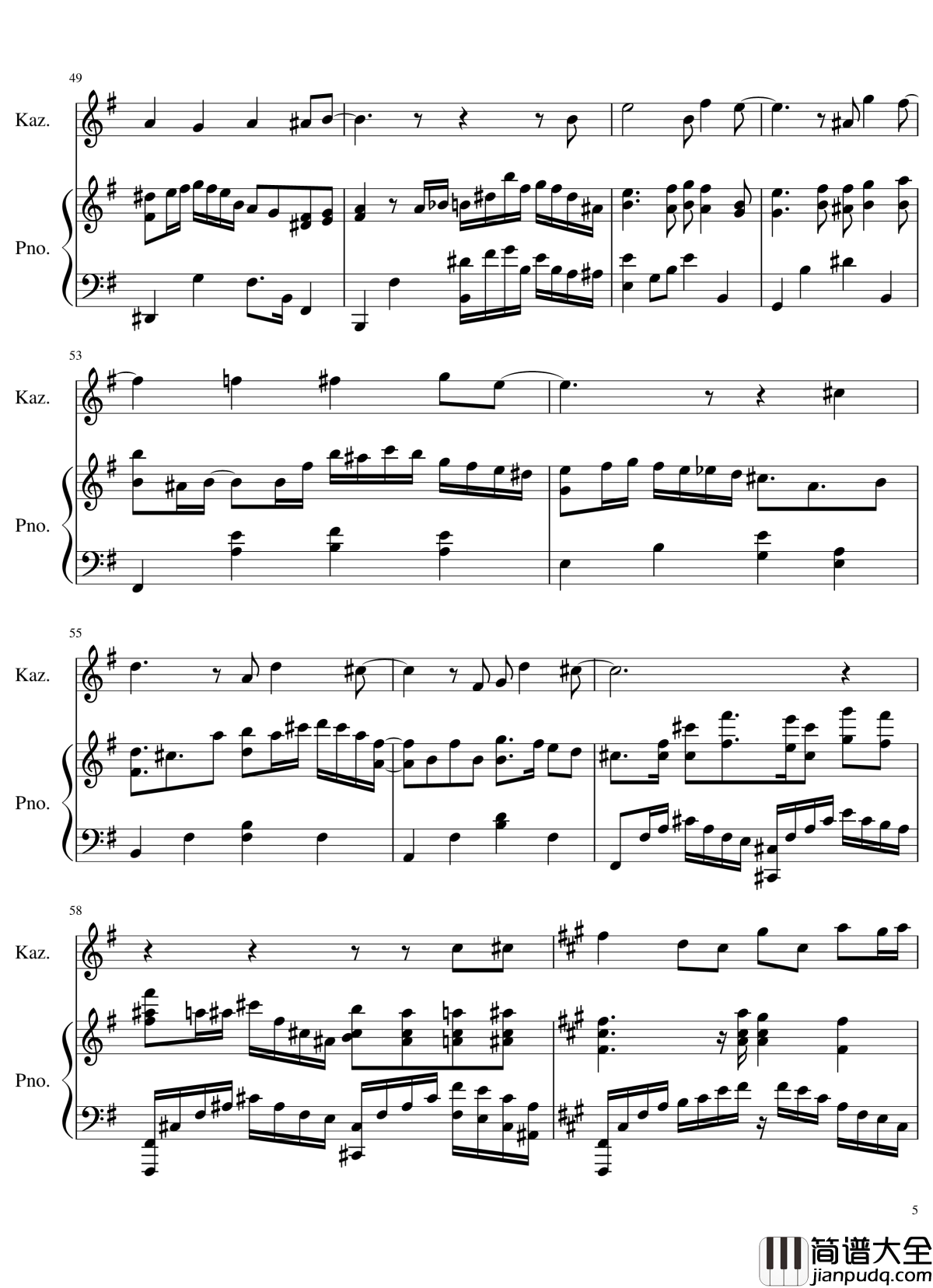 Tragic_kindness钢琴谱_狂音§