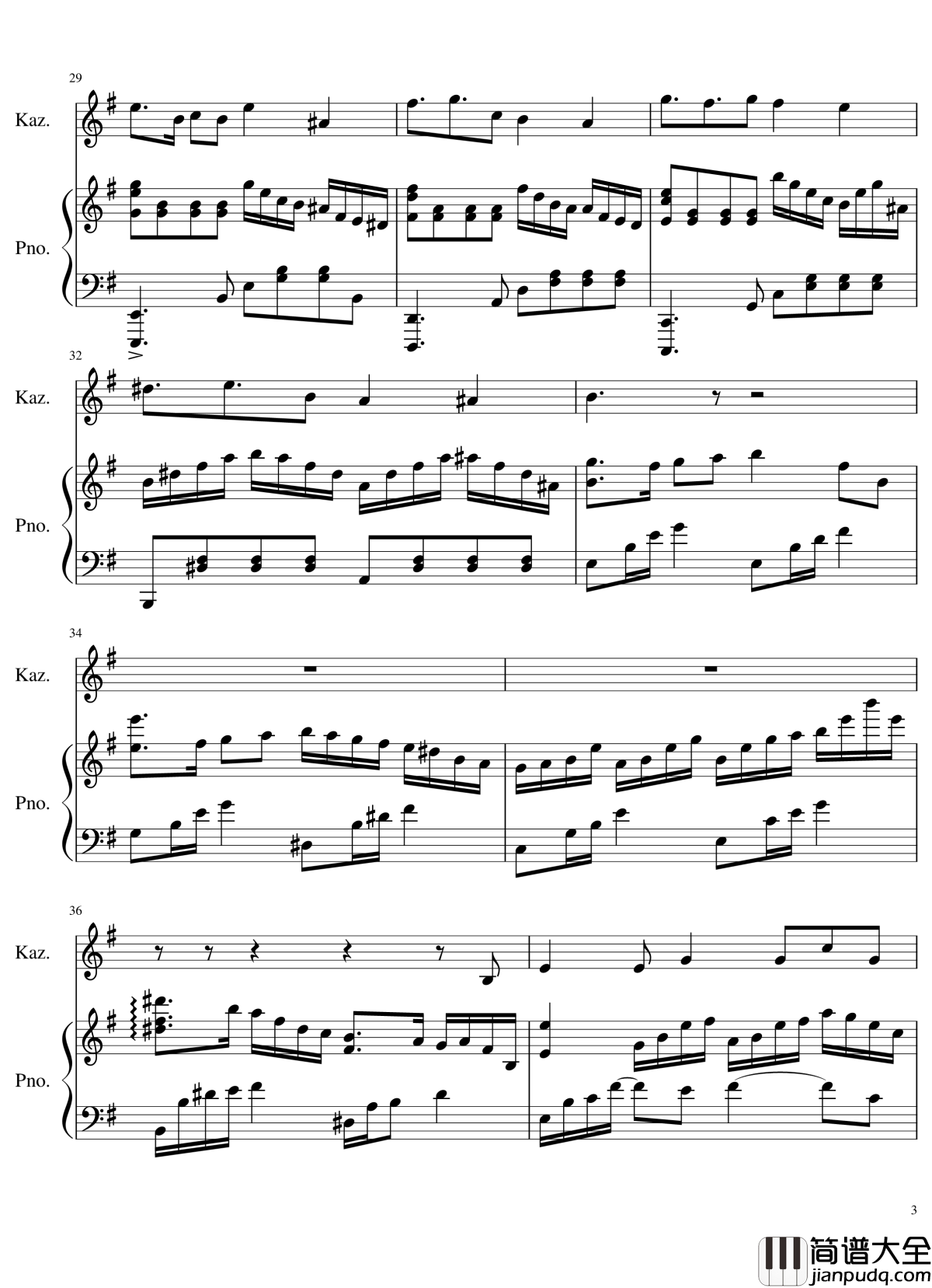 Tragic_kindness钢琴谱_狂音§