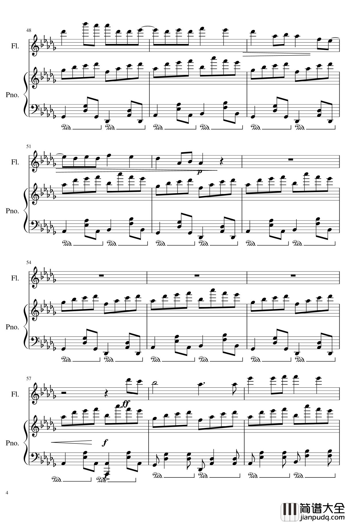 回る空うさぎ钢琴谱_月兔回旋于空中_Orangestar