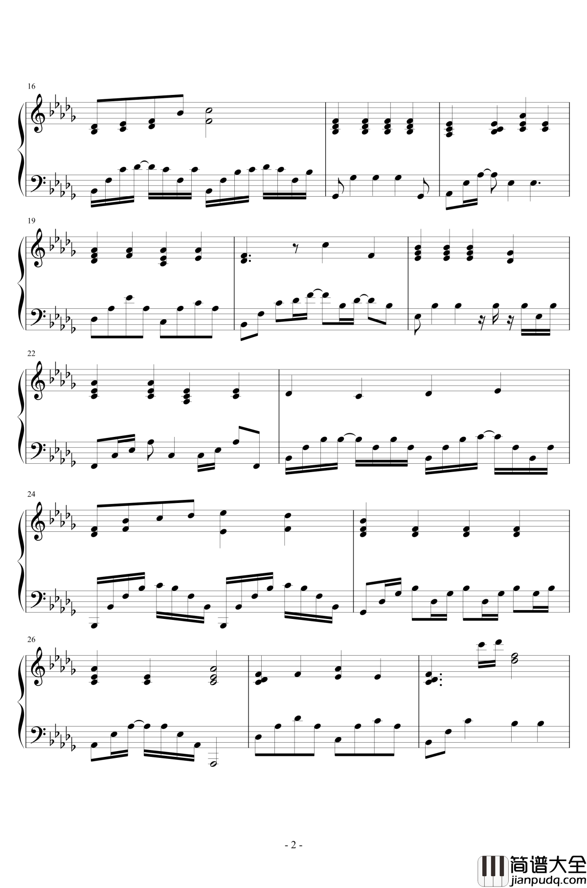 默钢琴谱_钢琴伴奏版_那英