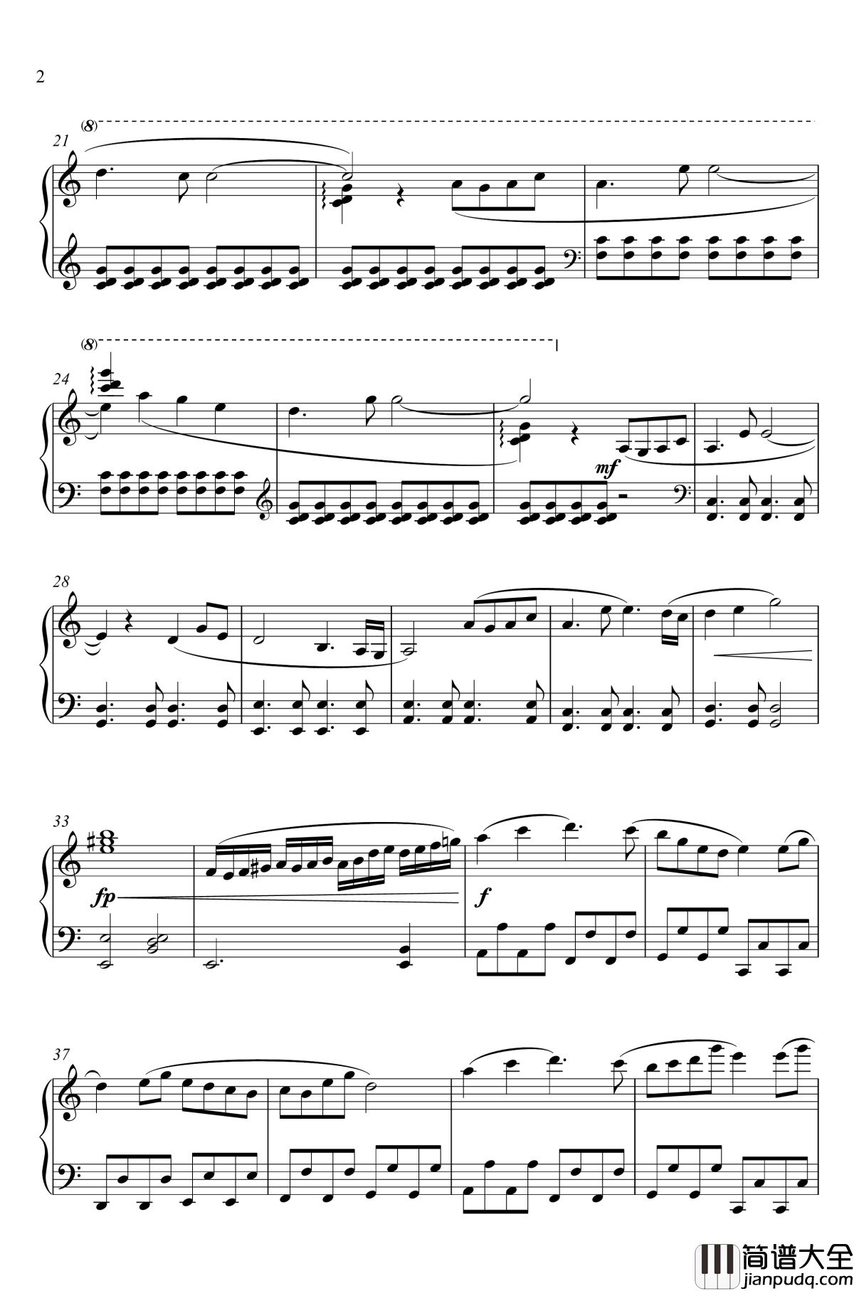 后藤藤四郎钢琴谱_近侍曲_简易版_刀剑乱舞