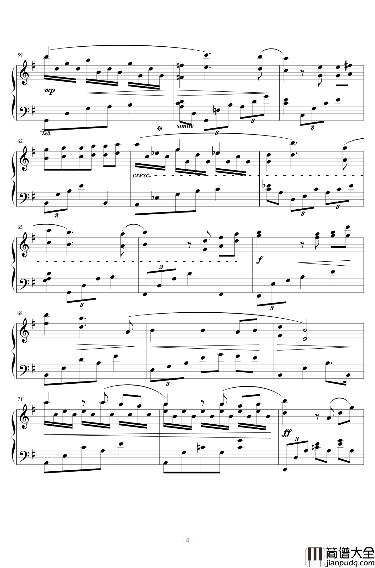 牧場の少年钢琴谱_A_piano_song_in_FINAL_FANTASY_VII_浜口史郎