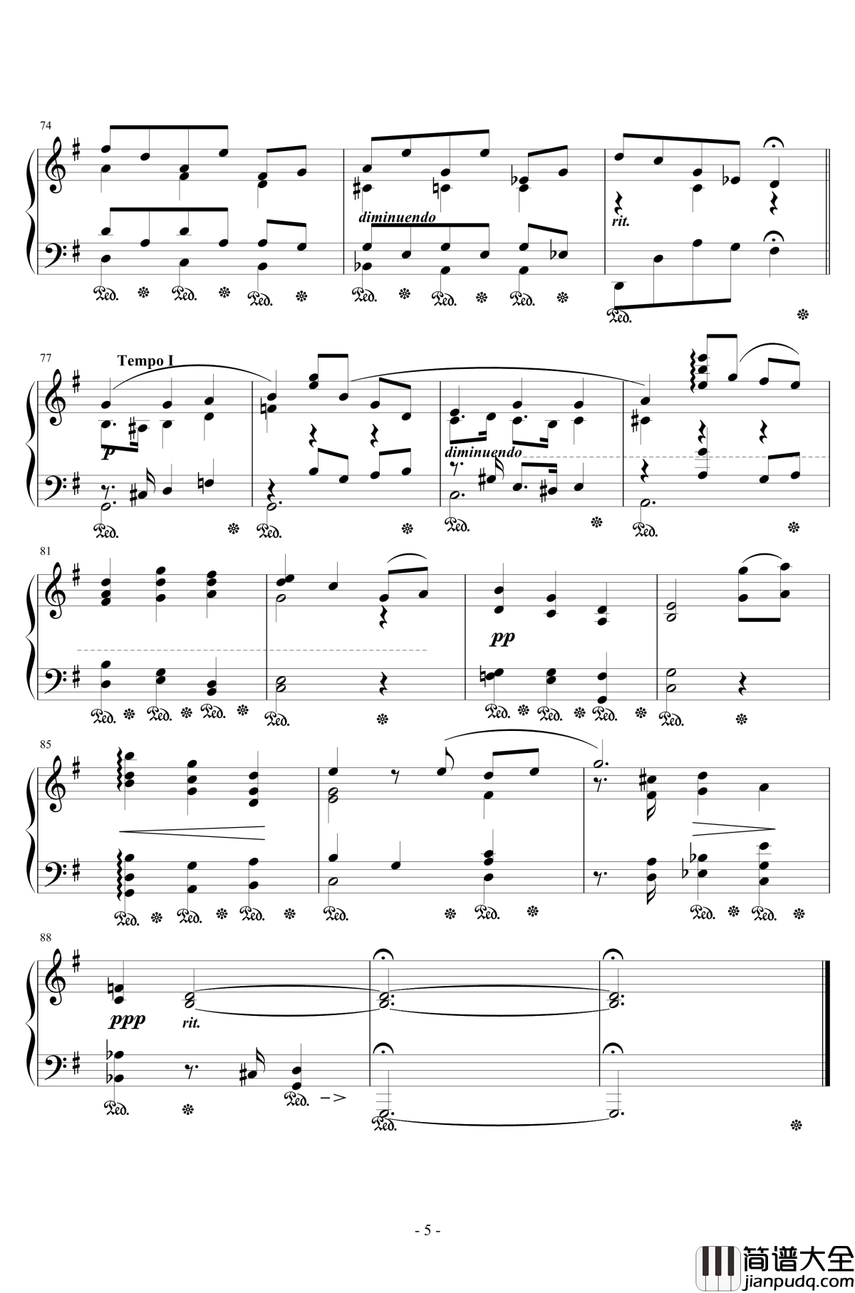 牧場の少年钢琴谱_A_piano_song_in_FINAL_FANTASY_VII_浜口史郎