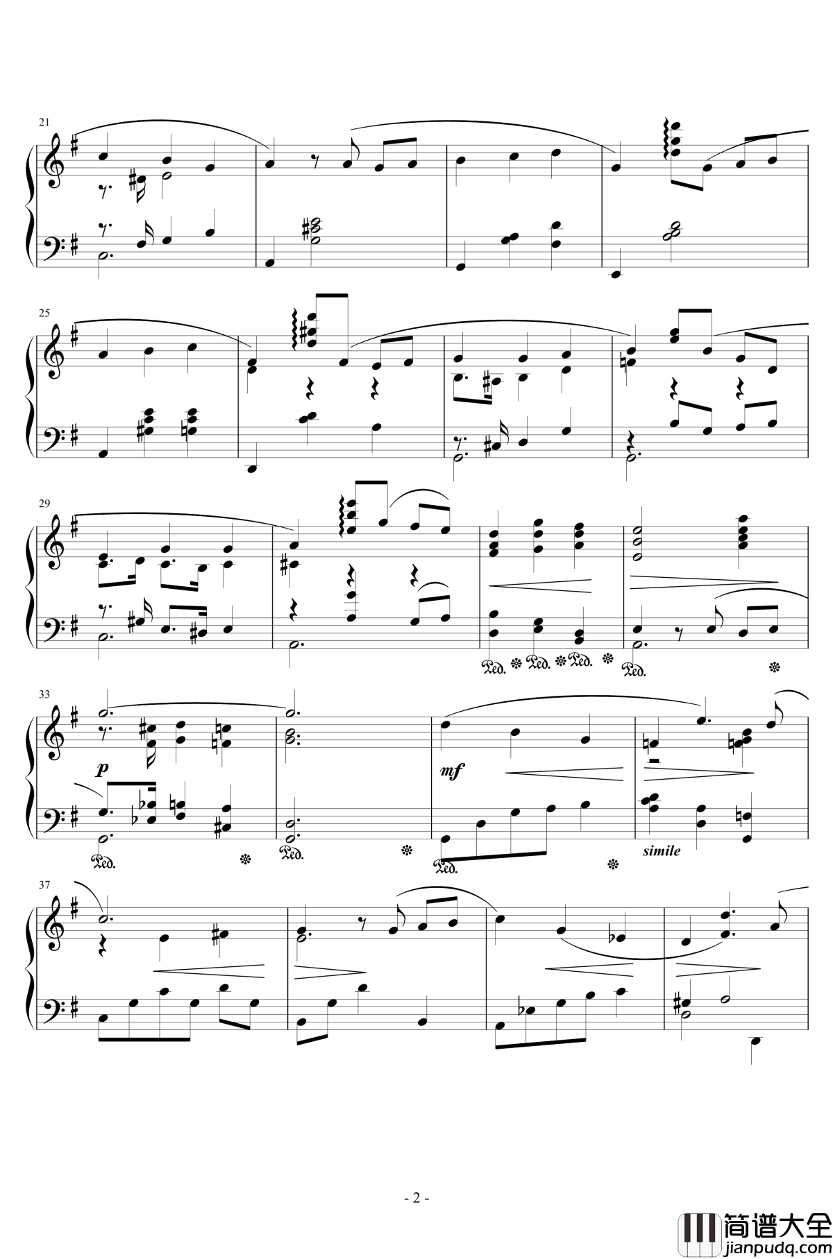 牧場の少年钢琴谱_A_piano_song_in_FINAL_FANTASY_VII_浜口史郎