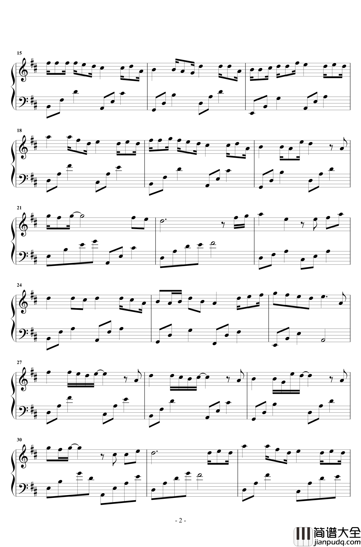 遥远的你钢琴谱_独奏_221小伙伴