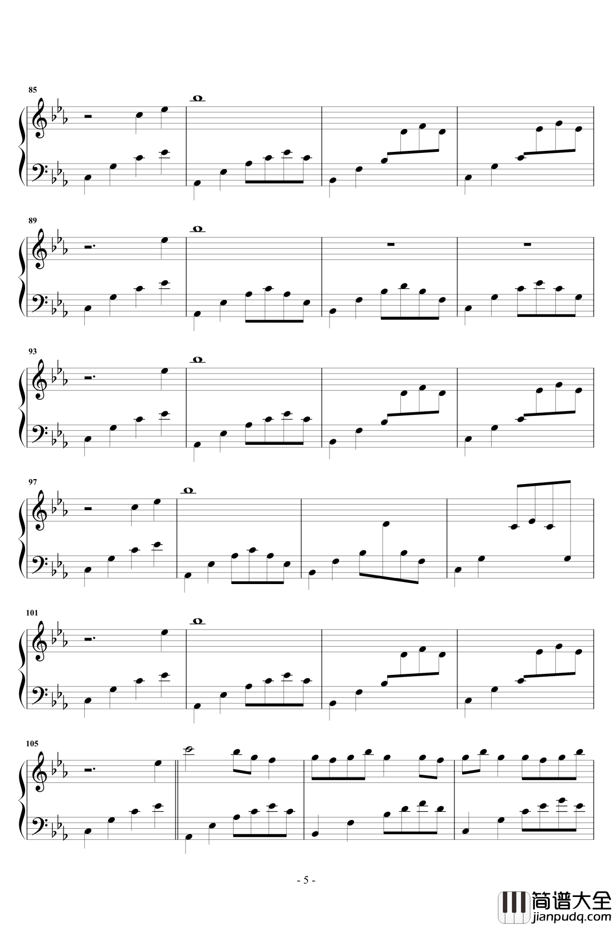 樱花雨钢琴谱_纯音乐_傅许