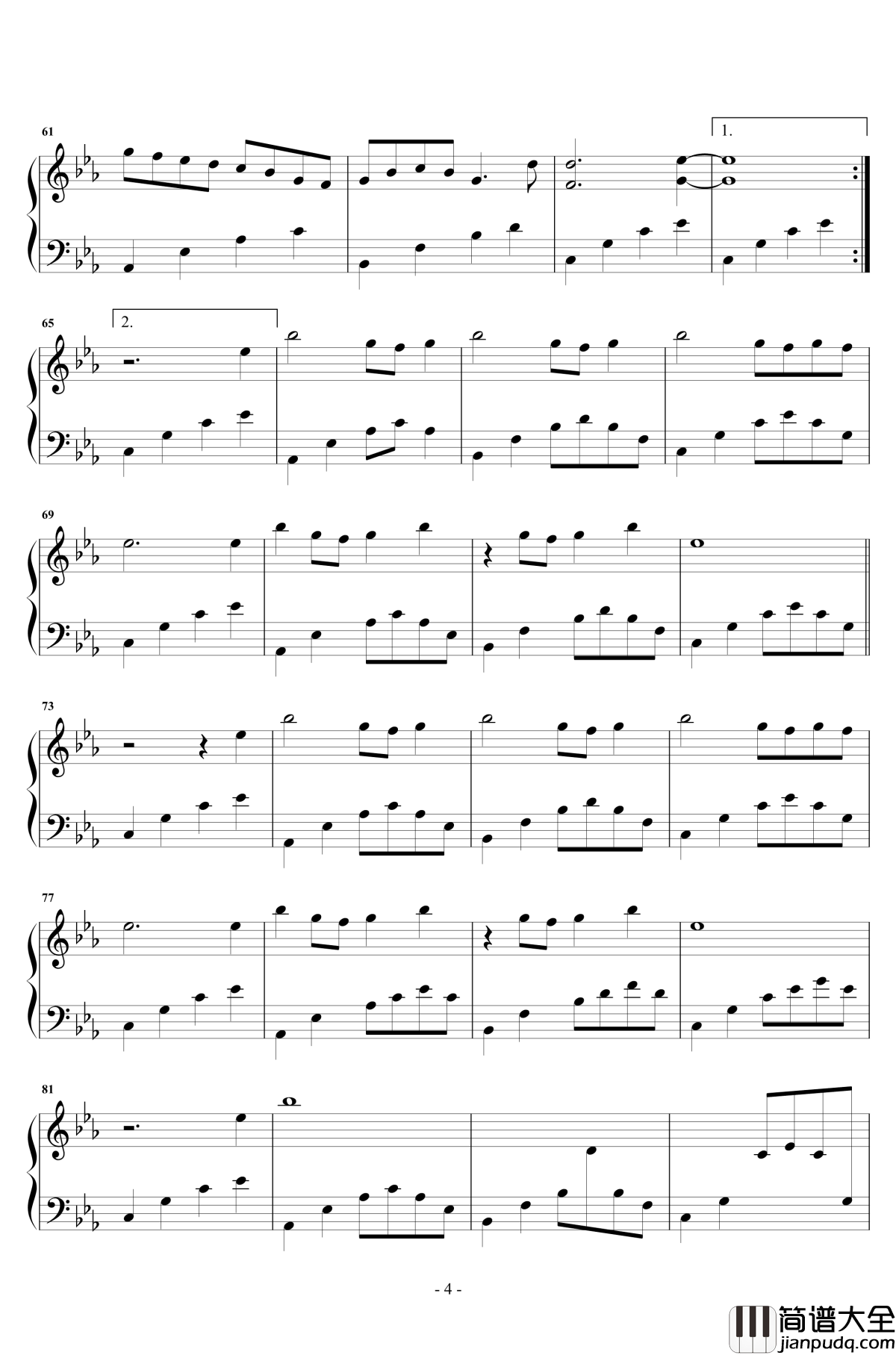 樱花雨钢琴谱_纯音乐_傅许