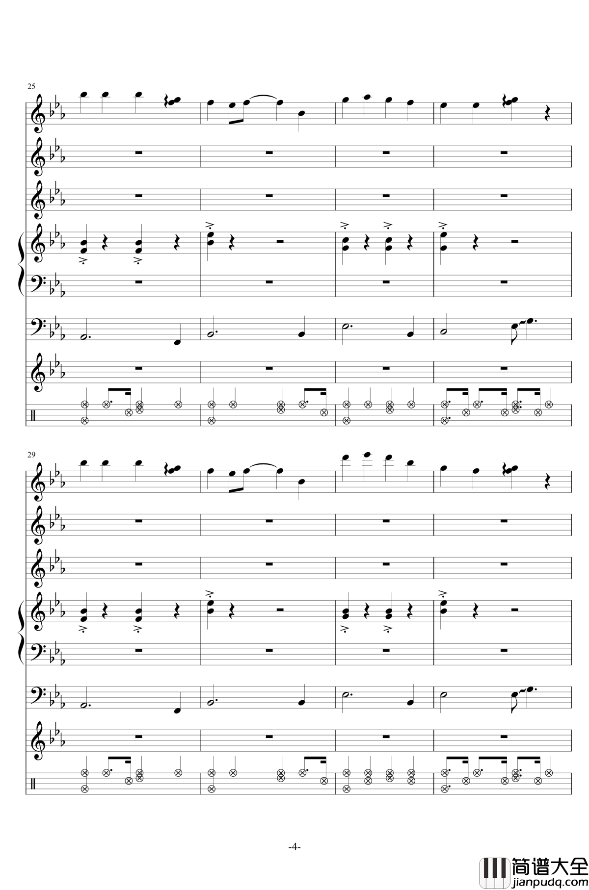 爸爸,你好钢琴谱__我的继父是偶像_片头曲_金莎