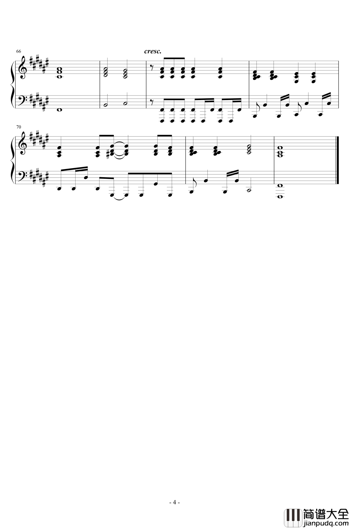 等下一个他钢琴谱_钢琴伴奏版_习谱予