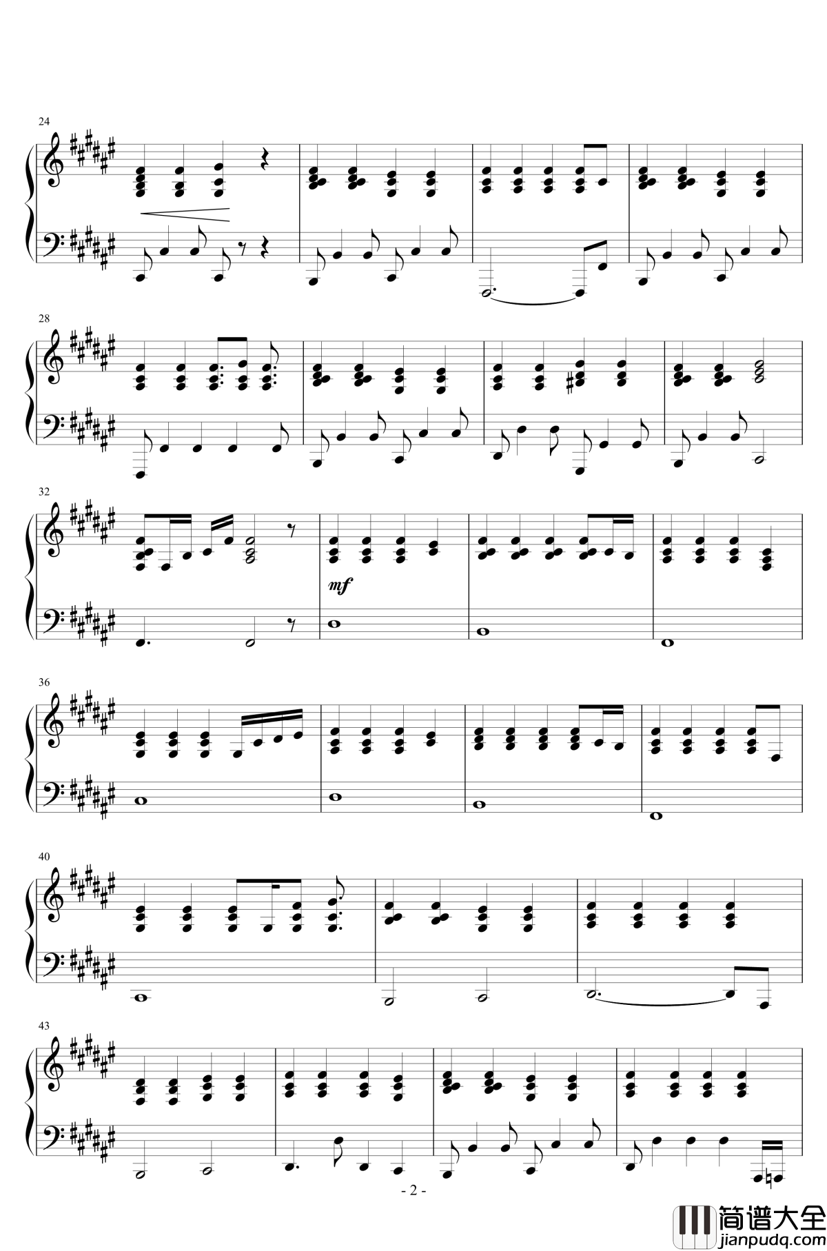 等下一个他钢琴谱_钢琴伴奏版_习谱予