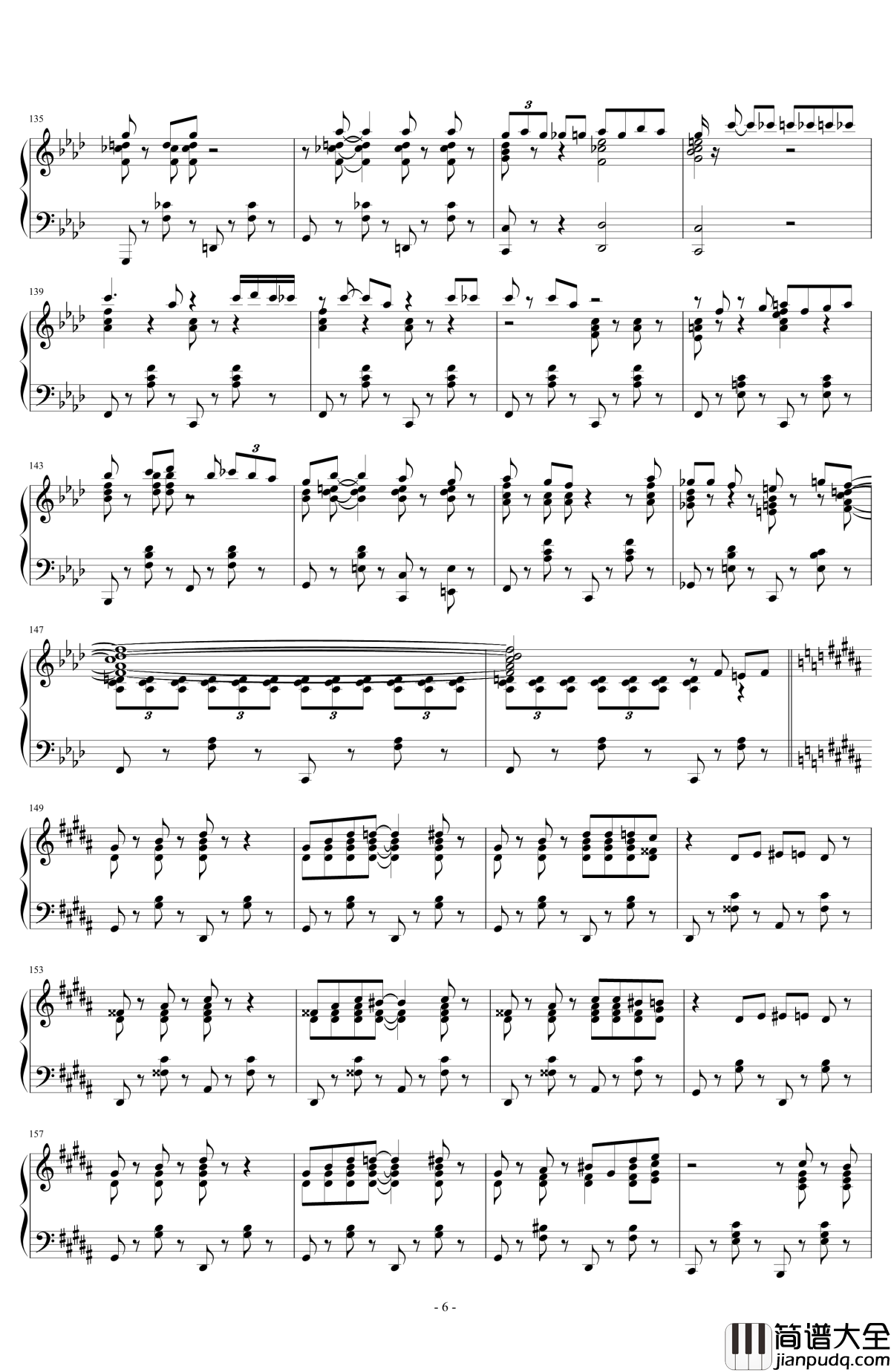 Tu_vuo'_fa'_l'americano钢琴谱_Quadro_Nuevo