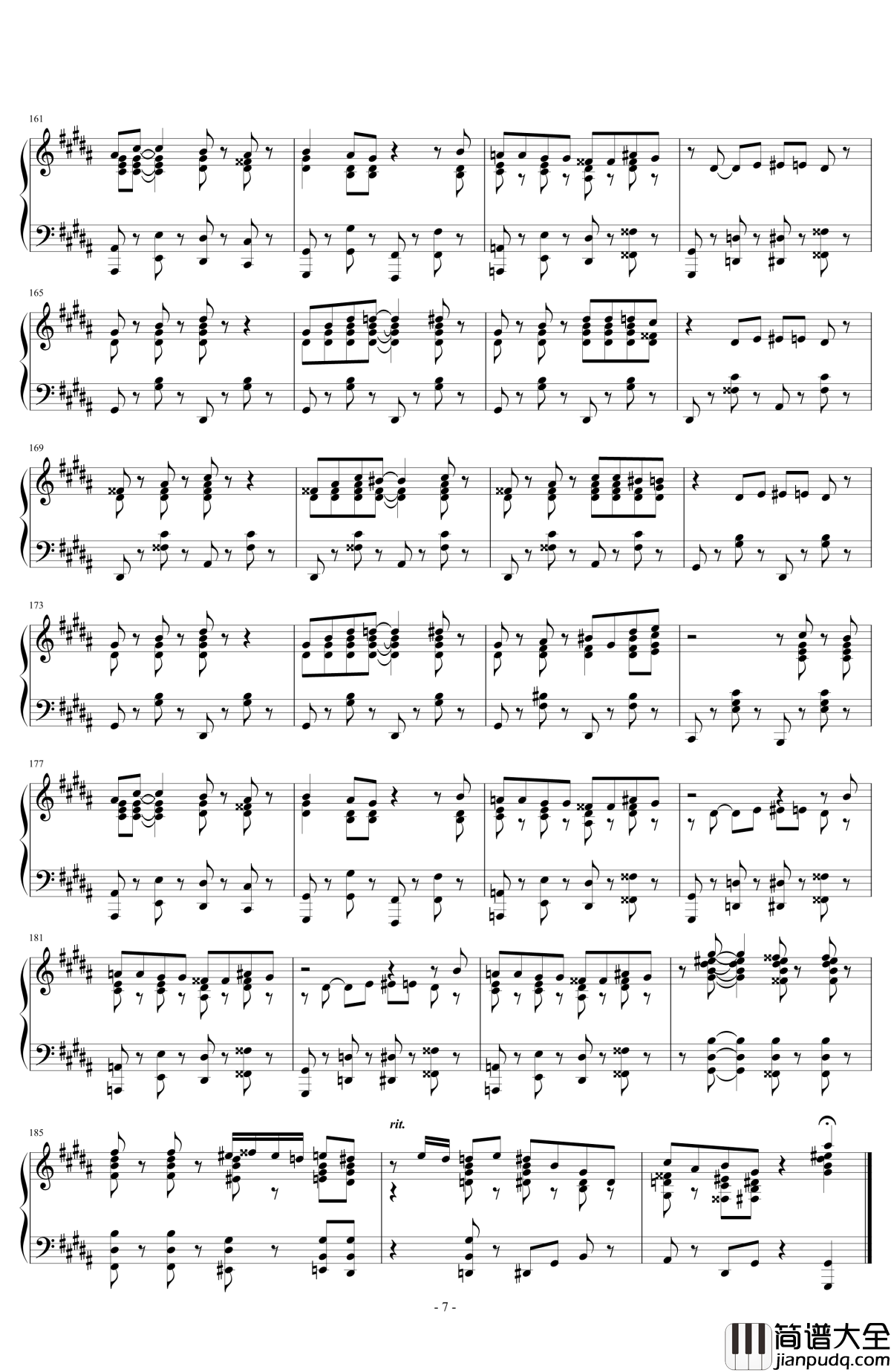 Tu_vuo'_fa'_l'americano钢琴谱_Quadro_Nuevo