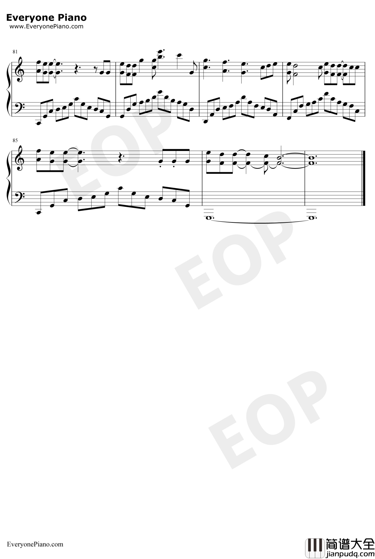 Flux钢琴谱_EllieGoulding