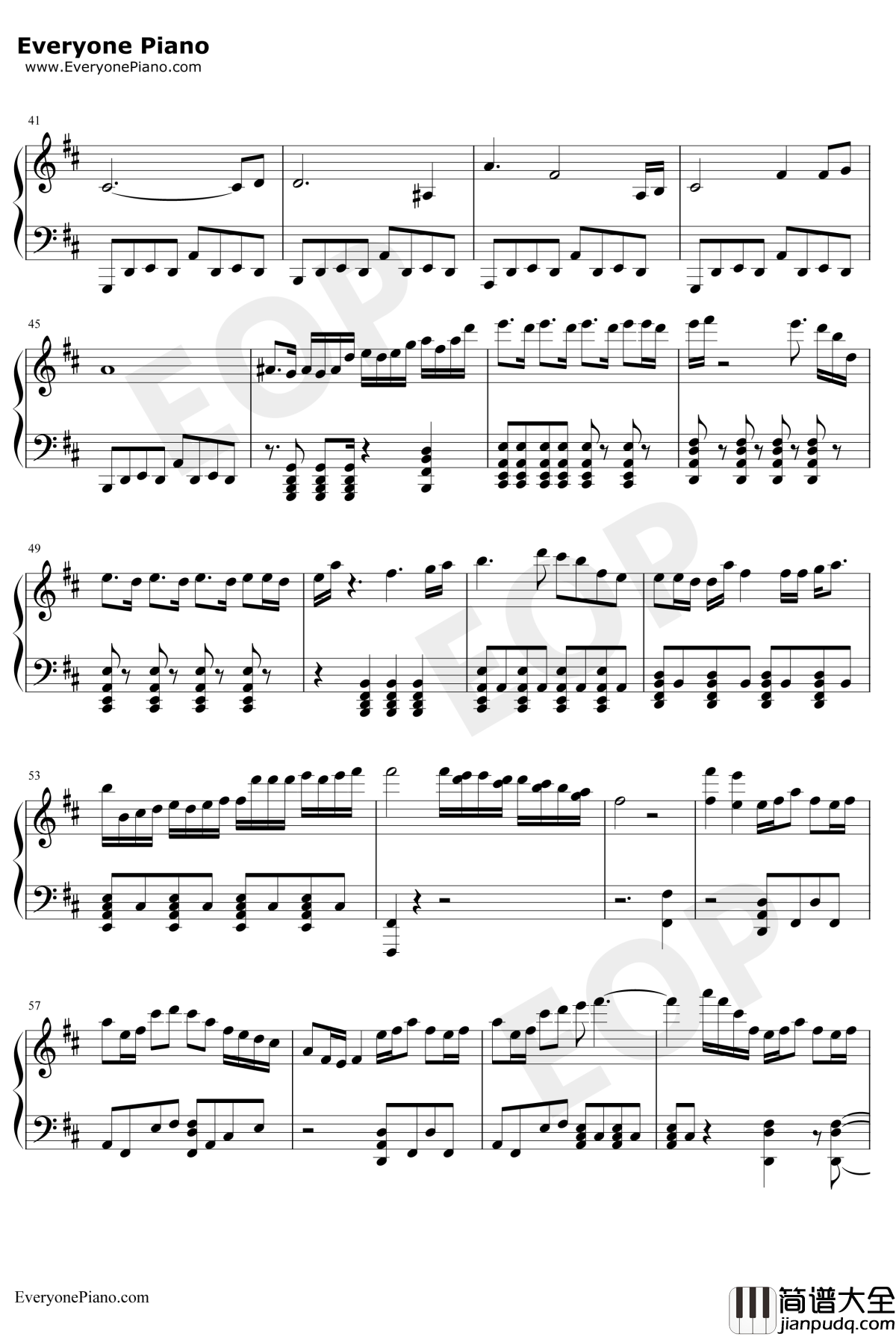 告白之夜钢琴谱_AYASA_告白の夜_抖音爆火BGM