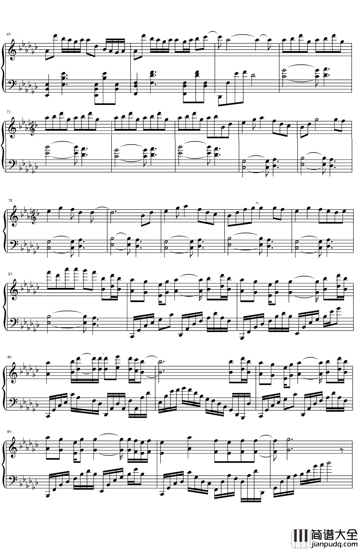 打上花火钢琴谱_米津玄师_动画电影_升起的烟花，从下面看？还是从侧面看？_主题曲