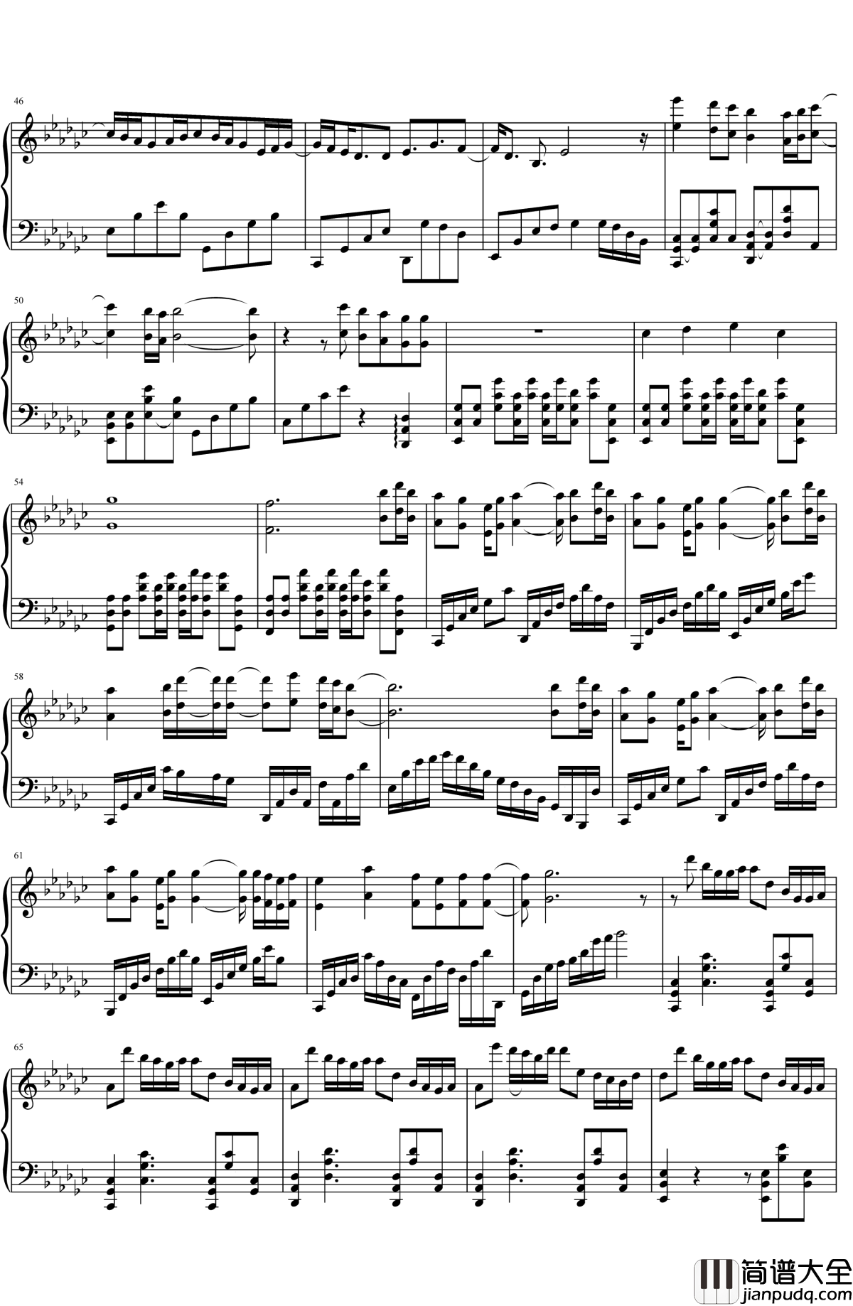 打上花火钢琴谱_米津玄师_动画电影_升起的烟花，从下面看？还是从侧面看？_主题曲