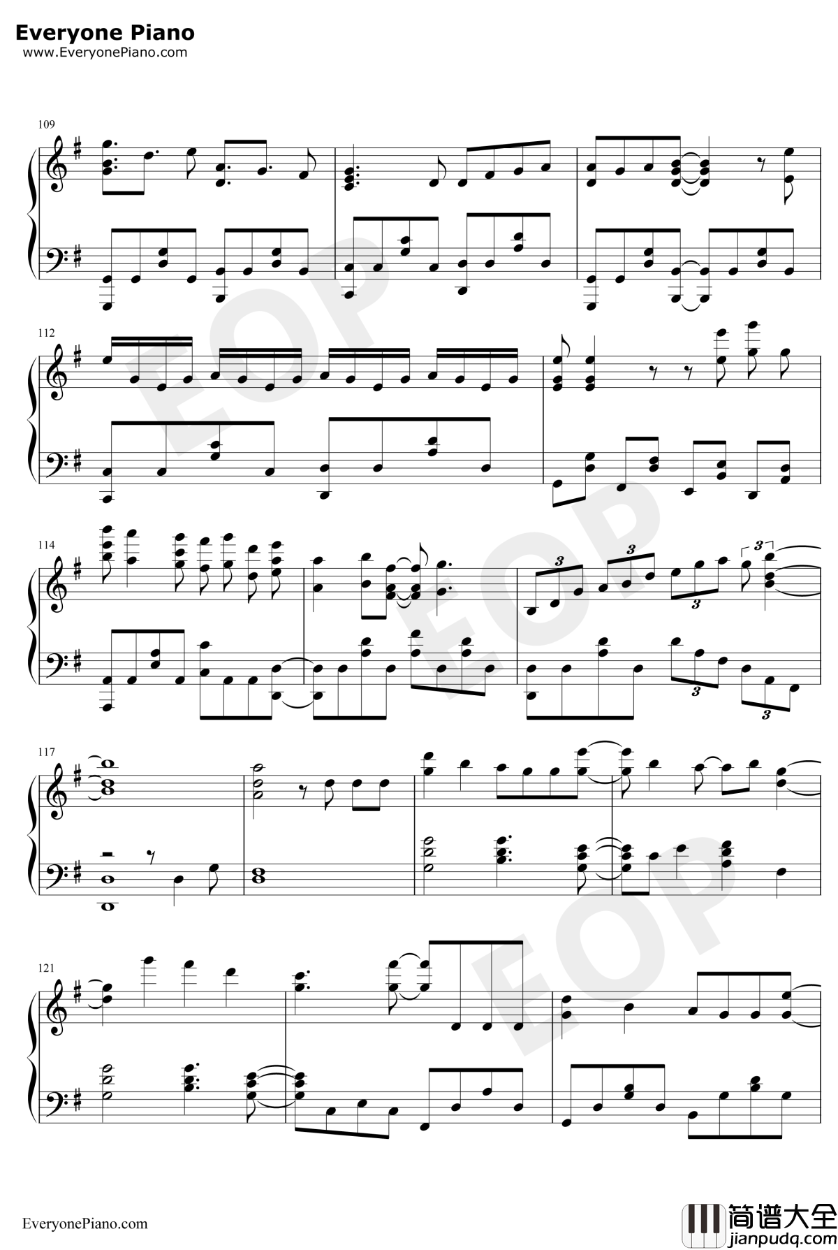 BABY钢琴谱_甜蜜子弹_青春猪头少年不会梦到兔女郎学姐OST