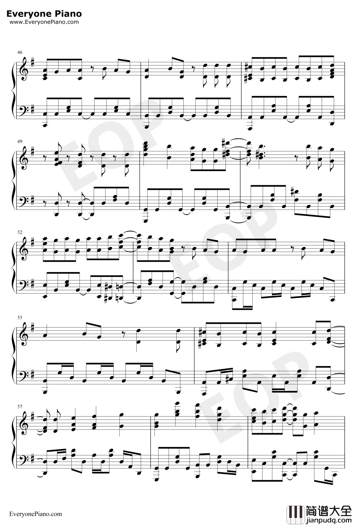 BABY钢琴谱_甜蜜子弹_青春猪头少年不会梦到兔女郎学姐OST