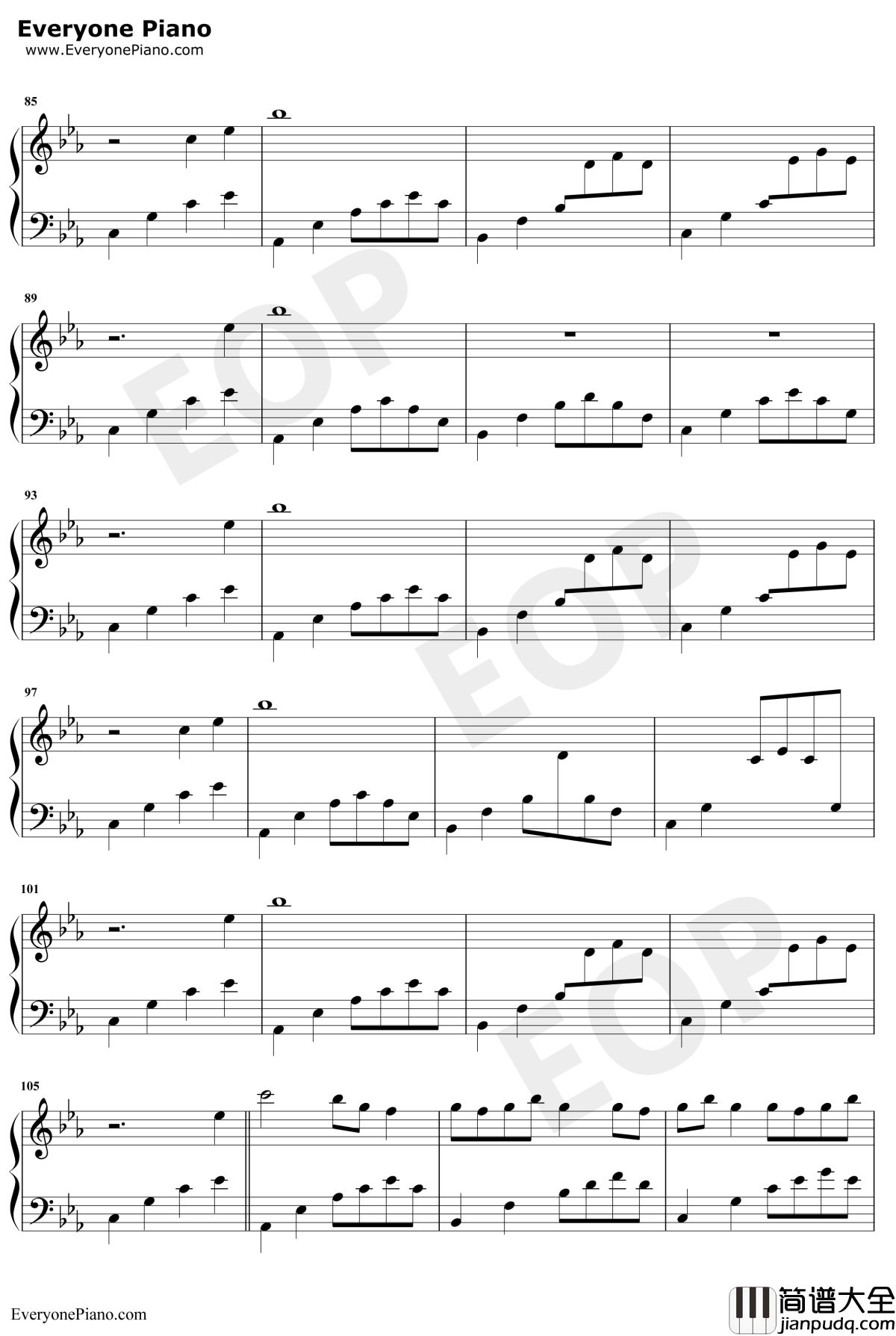 樱花雨钢琴谱_傅许_唯美钢琴曲