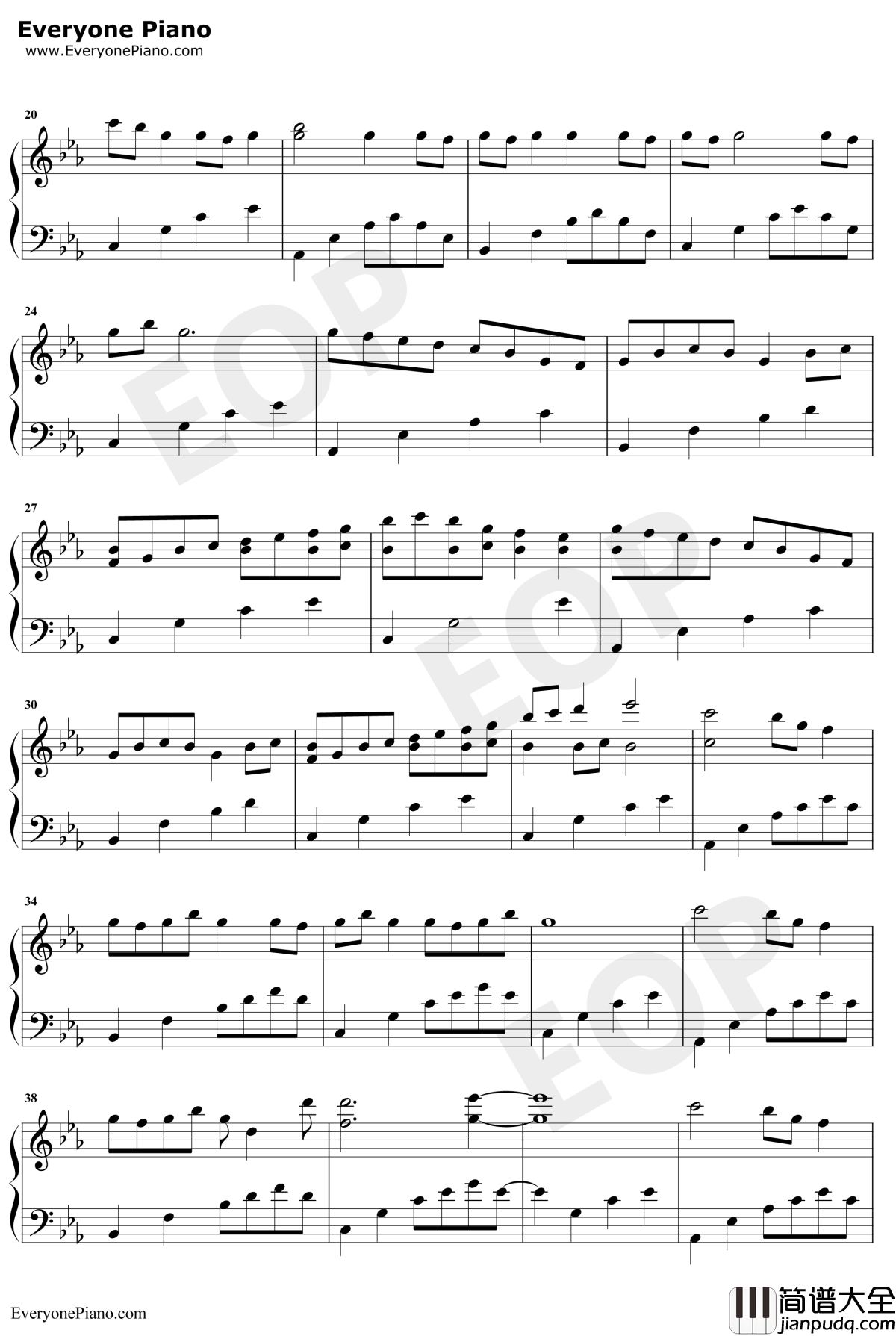 樱花雨钢琴谱_傅许_唯美钢琴曲