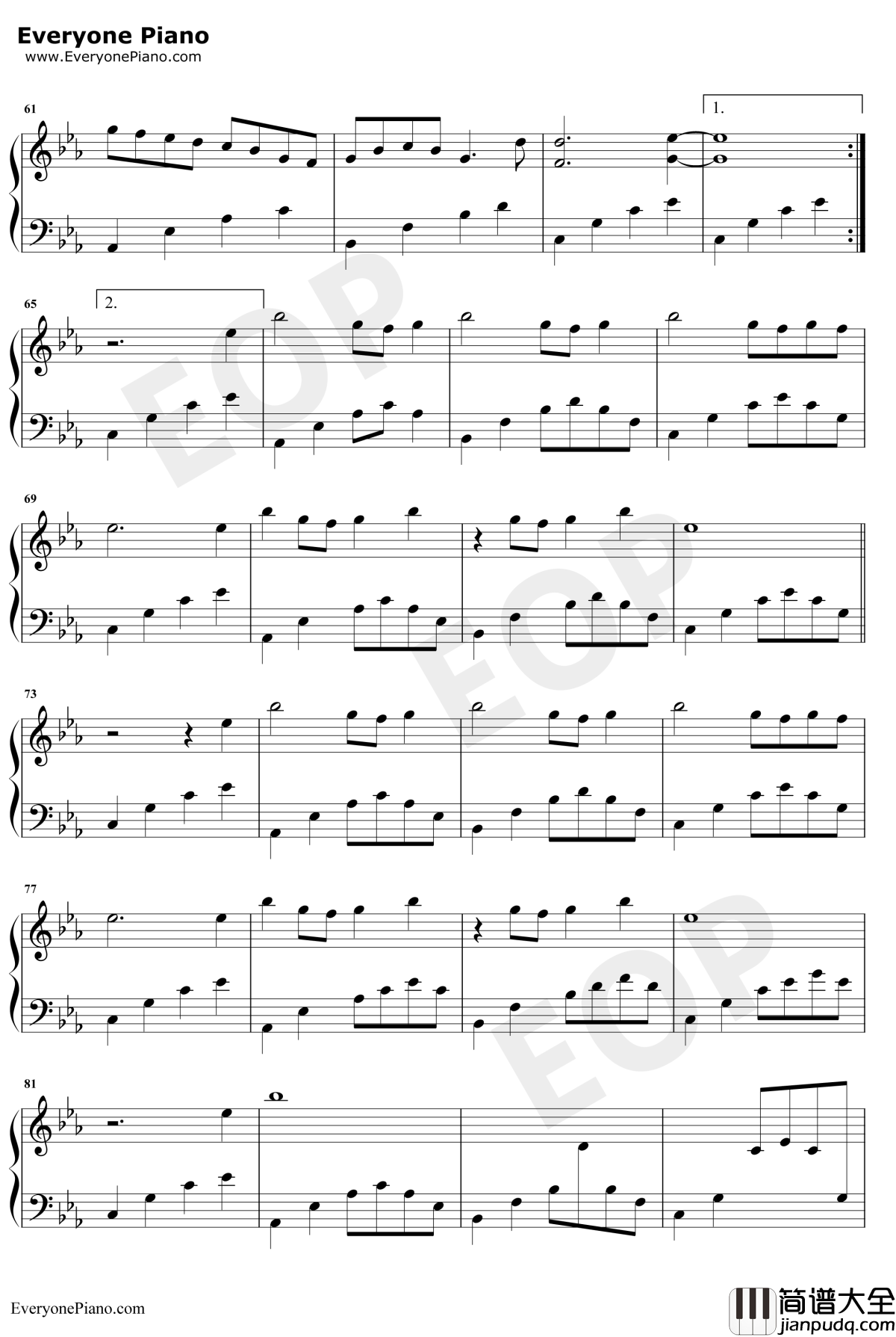 樱花雨钢琴谱_傅许_唯美钢琴曲