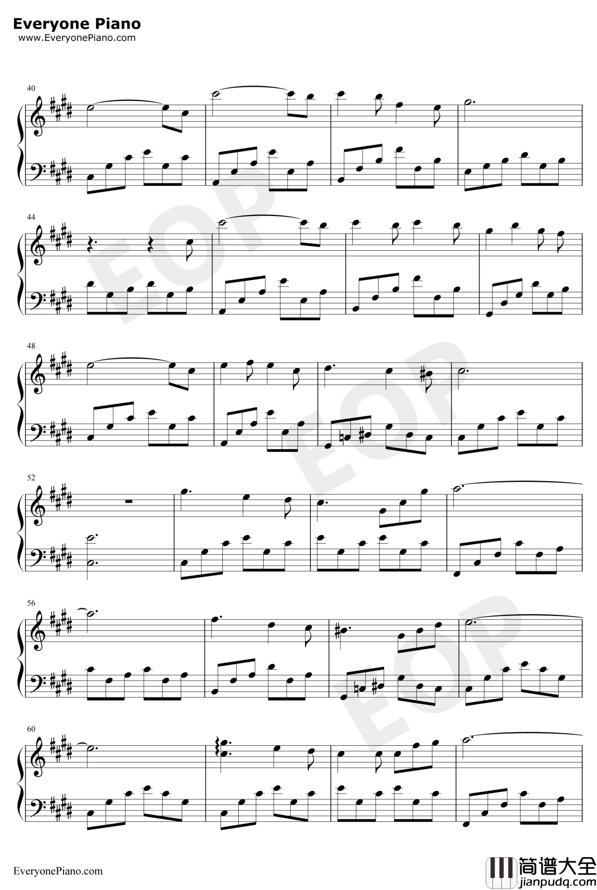 星钢琴谱_杨宗纬_流浪地球推广曲