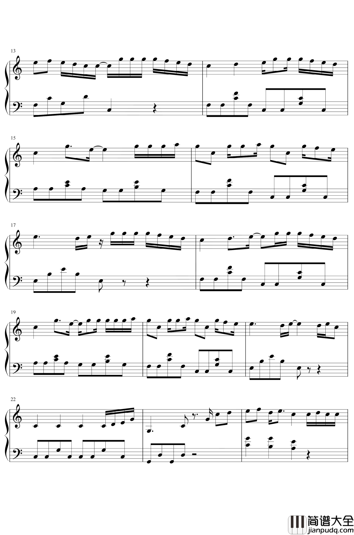 蜂鸟钢琴谱_吴青峰__我在北京等你_主题曲