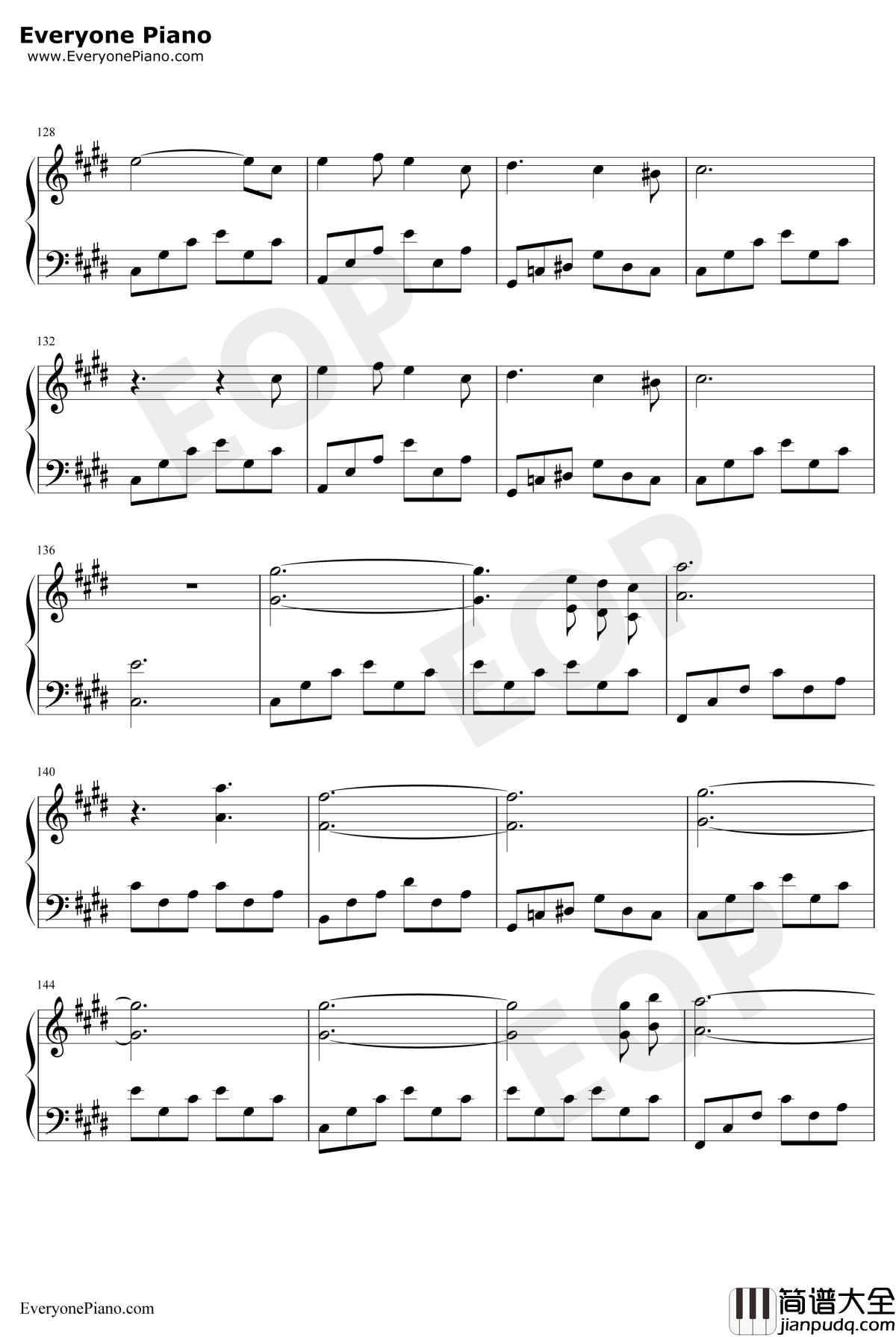 星钢琴谱_杨宗纬_流浪地球推广曲