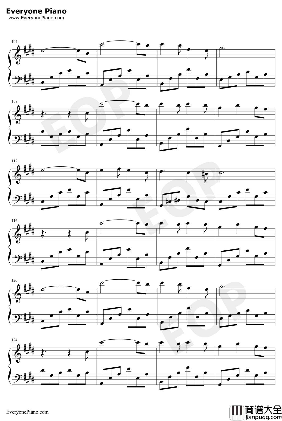 星钢琴谱_杨宗纬_流浪地球推广曲