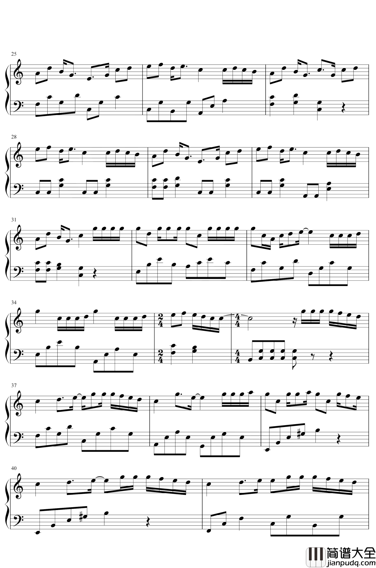 蜂鸟钢琴谱_吴青峰__我在北京等你_主题曲