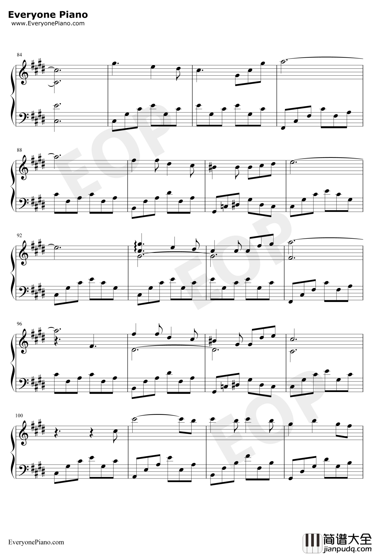 星钢琴谱_杨宗纬_流浪地球推广曲