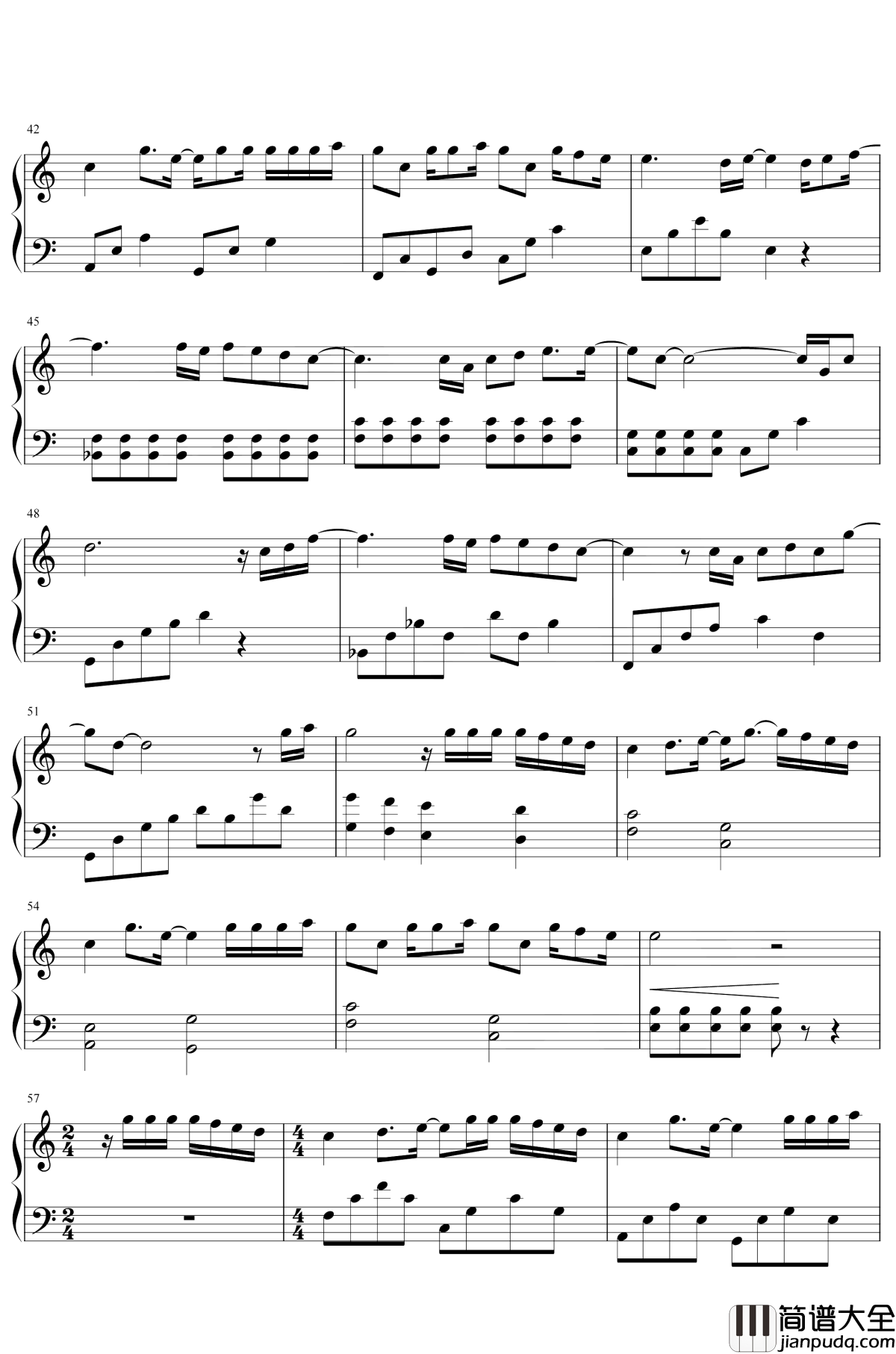 蜂鸟钢琴谱_吴青峰__我在北京等你_主题曲