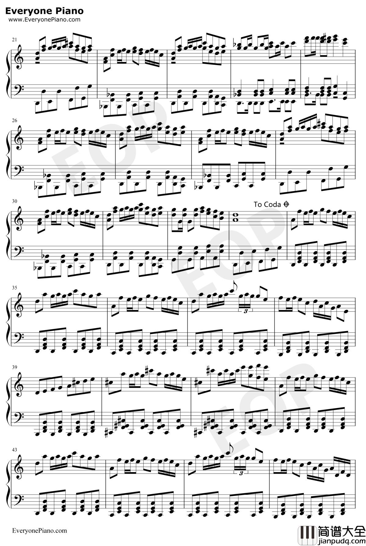 Nigh_of_Nights钢琴谱_东方Project_十六夜咲夜_东方花映冢