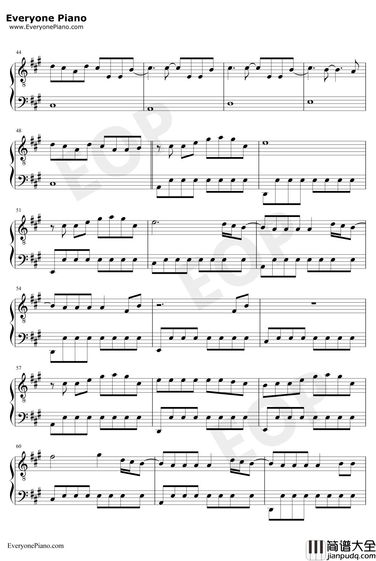 Ghostin钢琴谱_ArianaGrande