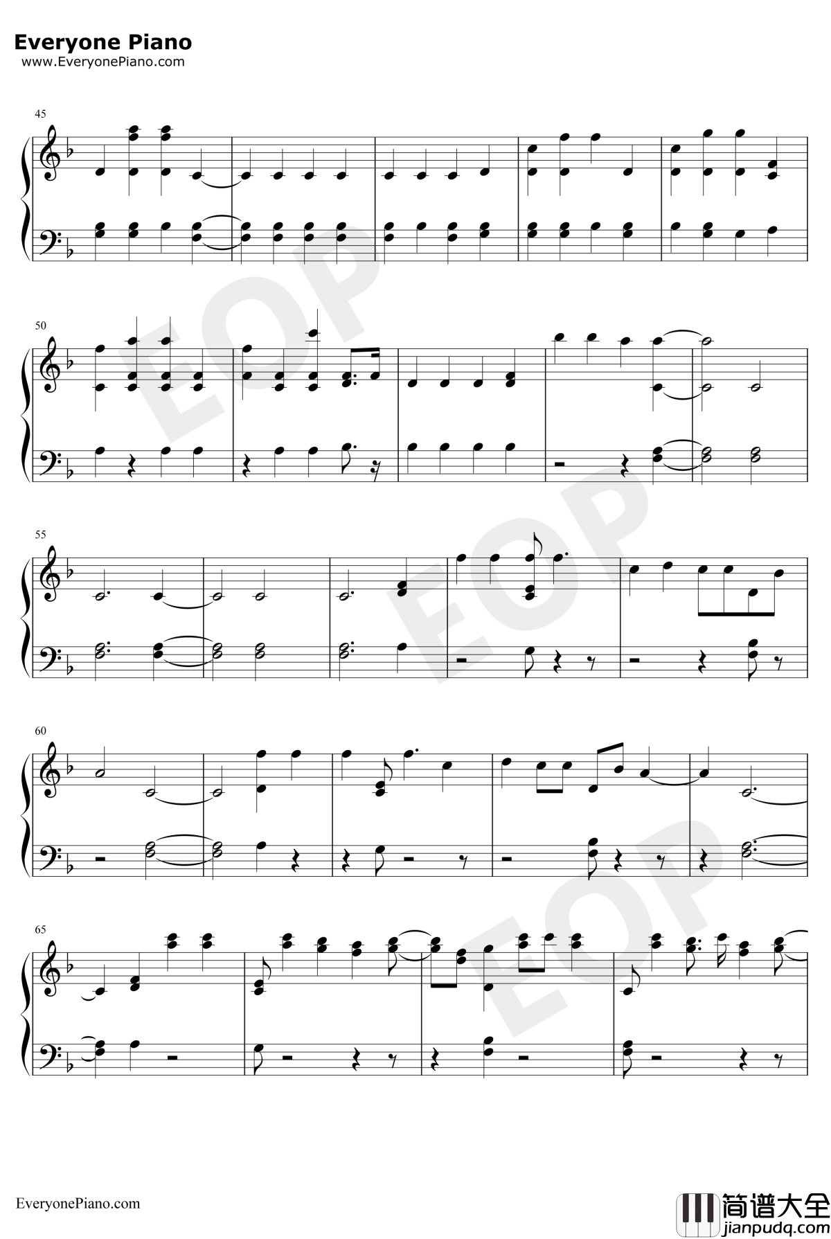 Stand钢琴谱_GeorgeS.Clinton_僵尸高校OST