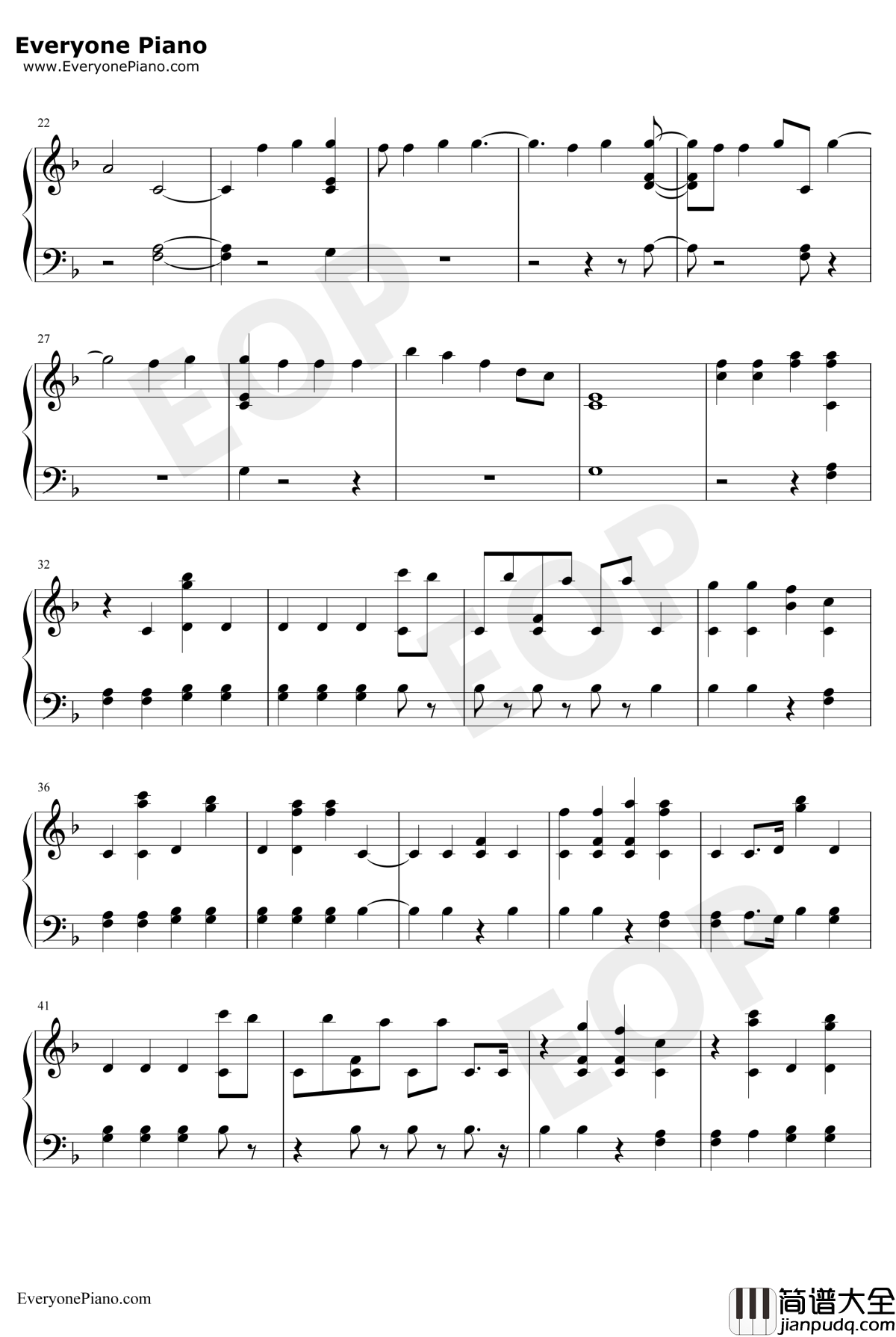 Stand钢琴谱_GeorgeS.Clinton_僵尸高校OST