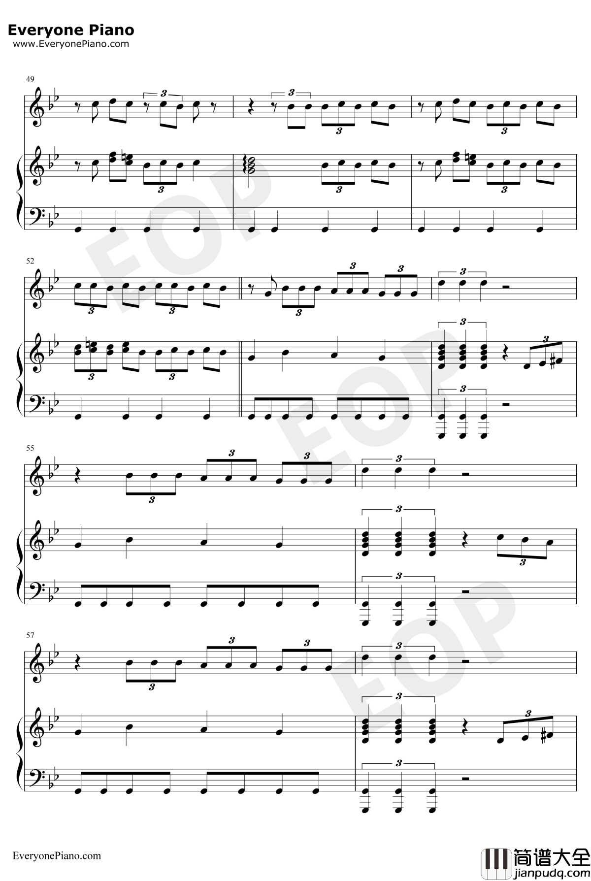 Bury_a_Friend钢琴谱_BillieEilish