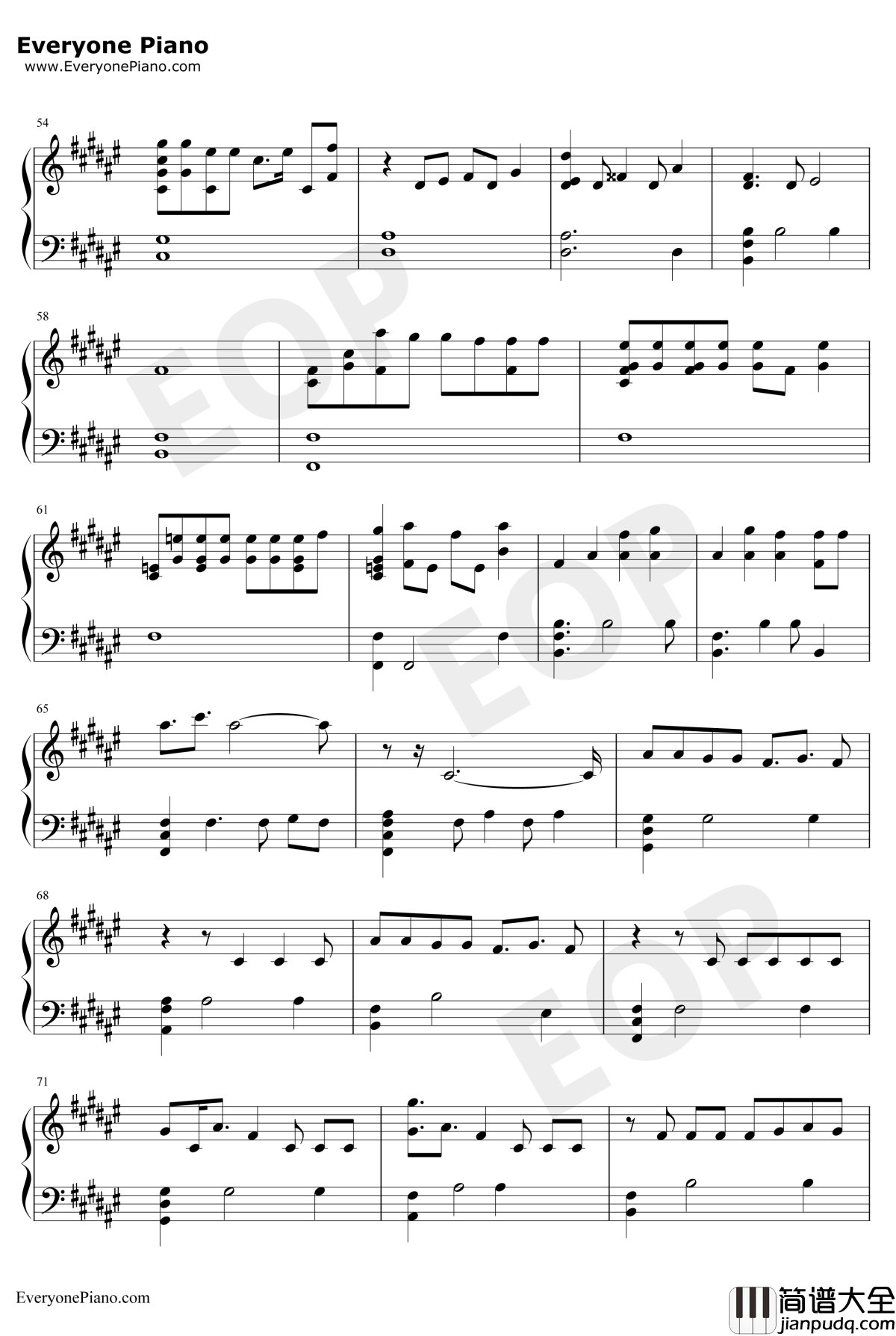 YES_or_YES钢琴谱_TWICE