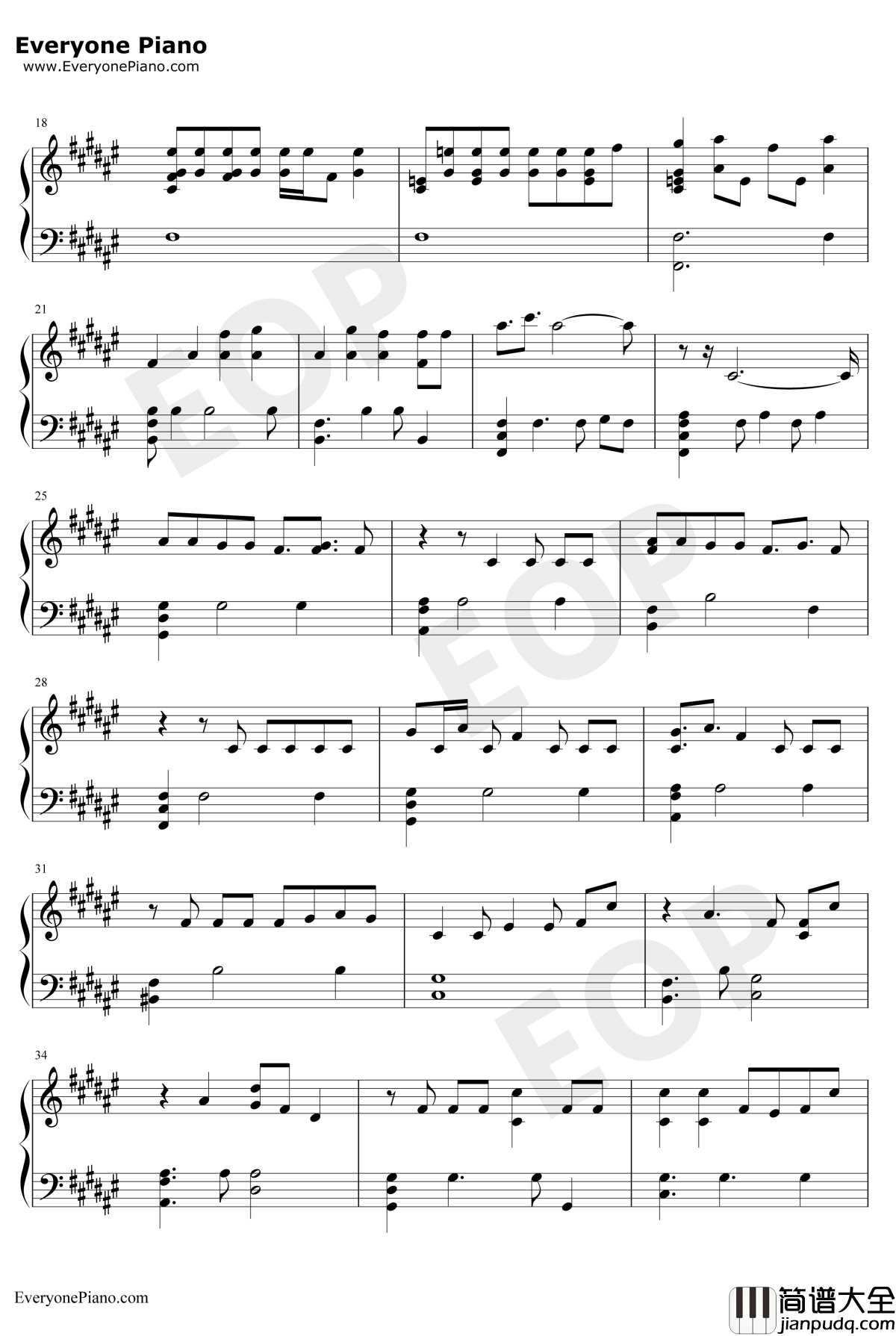 YES_or_YES钢琴谱_TWICE