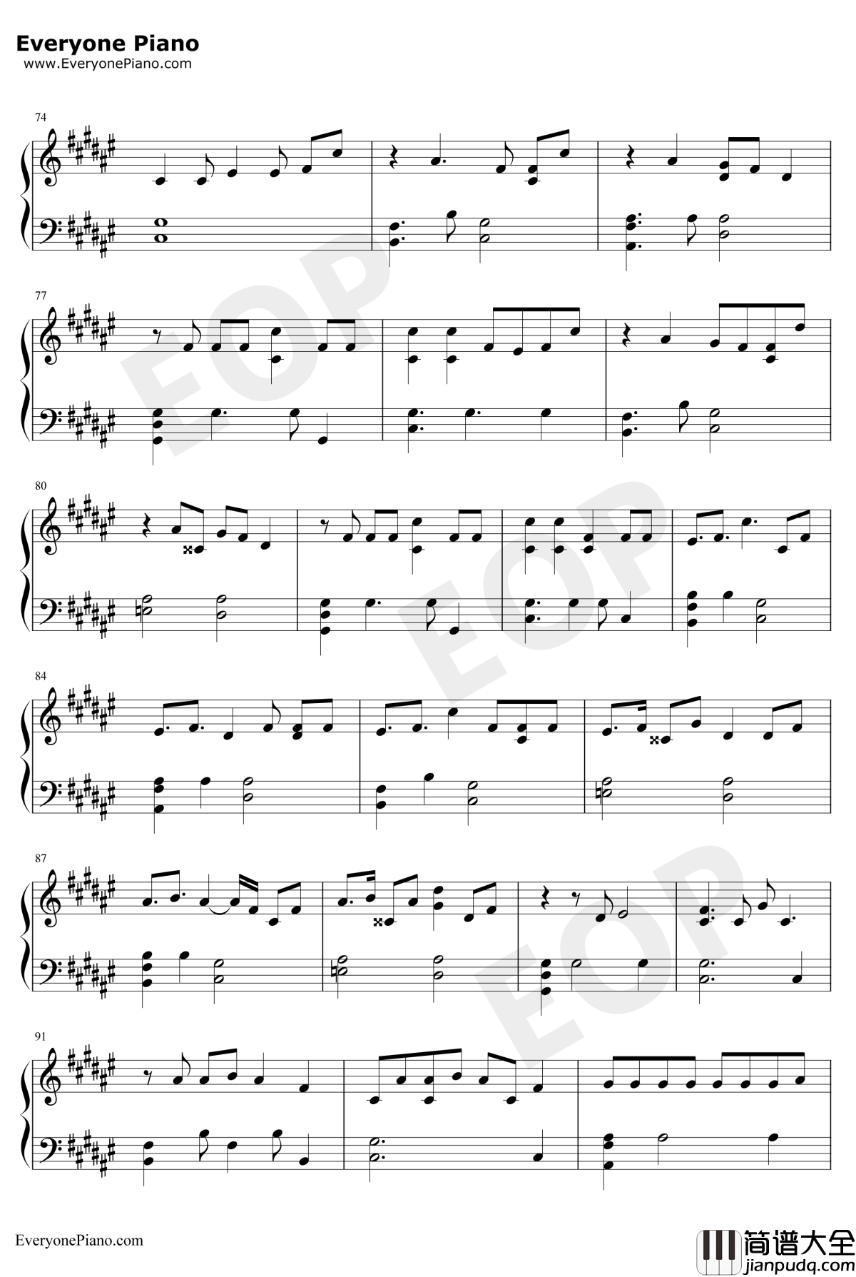 YES_or_YES钢琴谱_TWICE