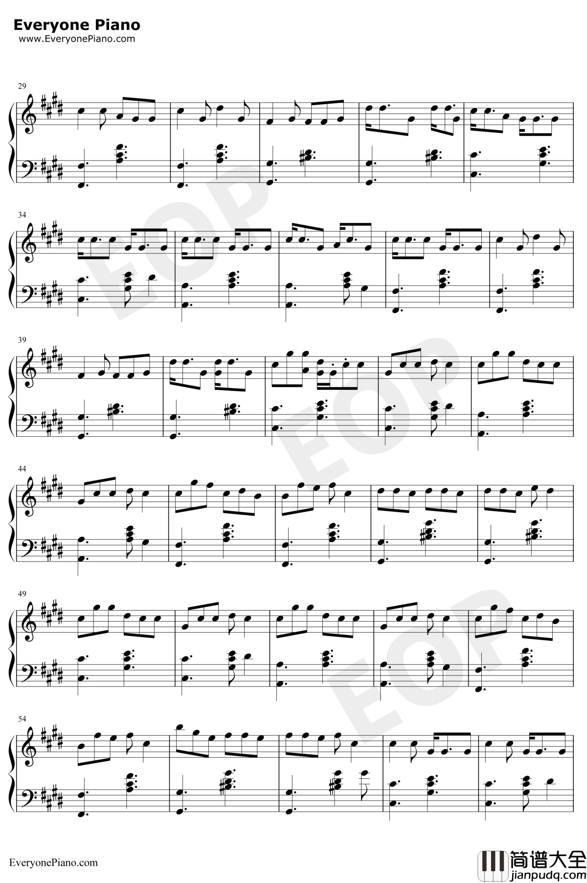 7_Rings钢琴谱_ArianaGrande