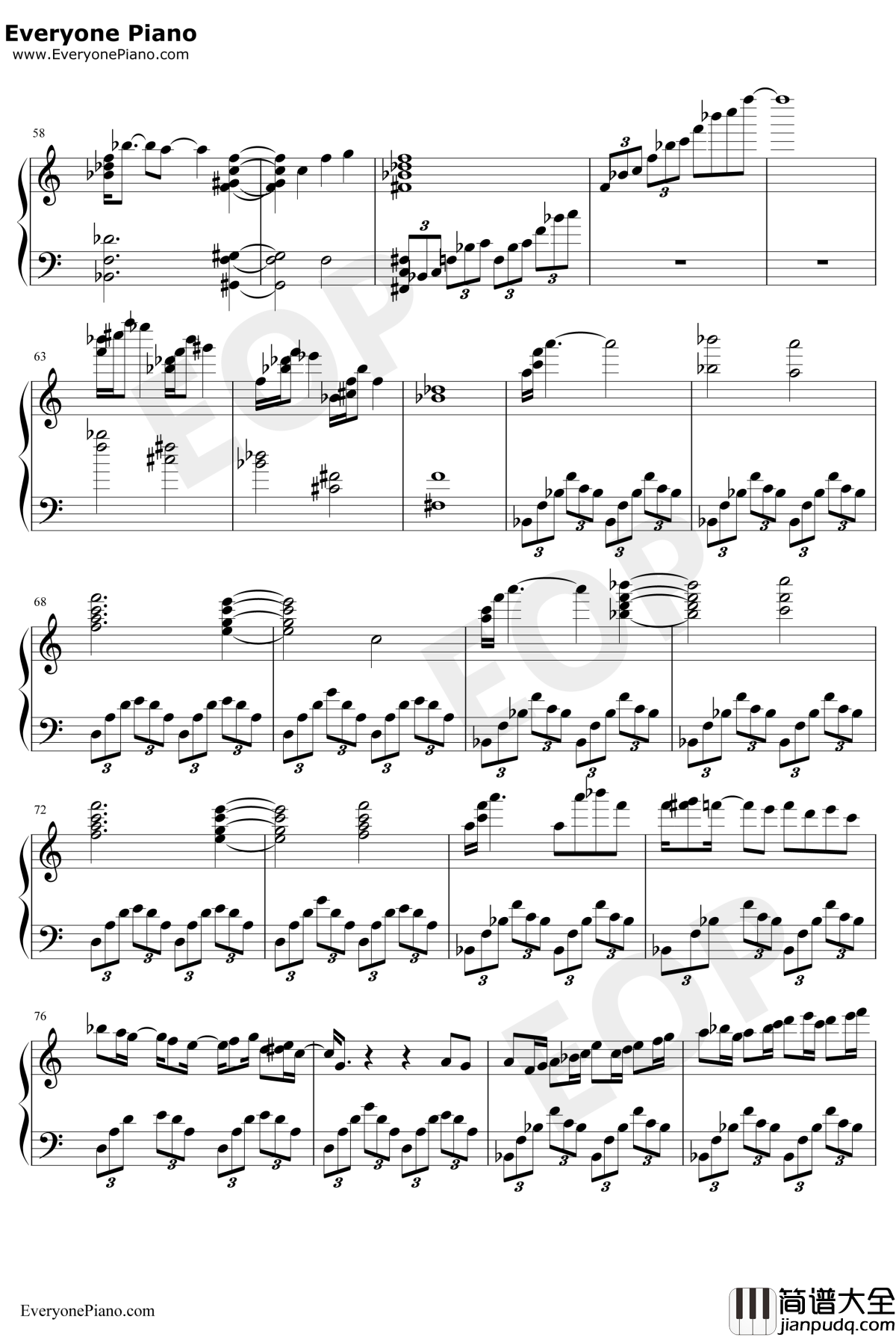 White_with_You钢琴谱_折户伸治_SummerPockets插曲