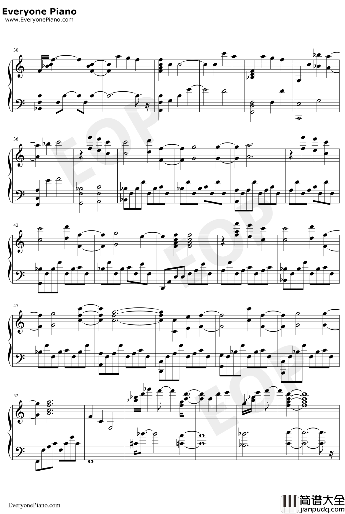 White_with_You钢琴谱_折户伸治_SummerPockets插曲