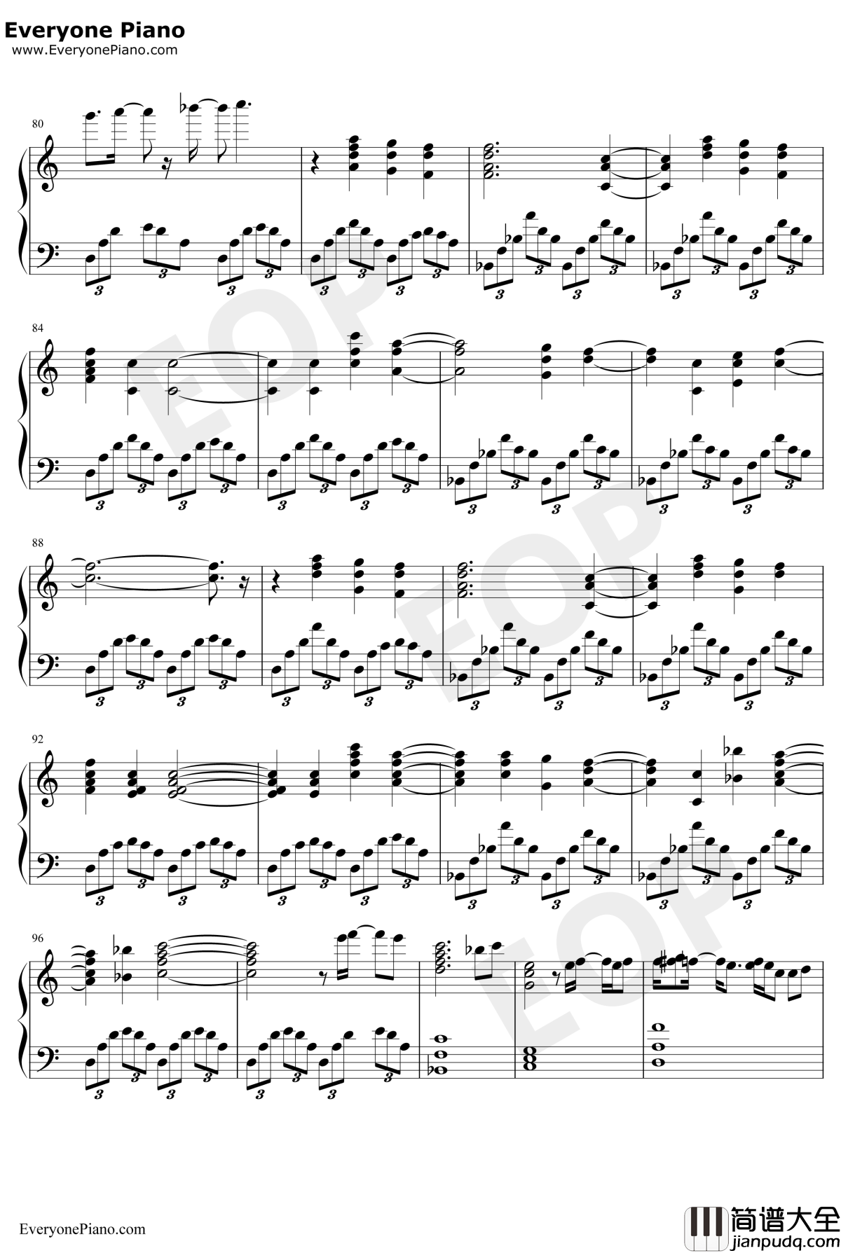 White_with_You钢琴谱_折户伸治_SummerPockets插曲